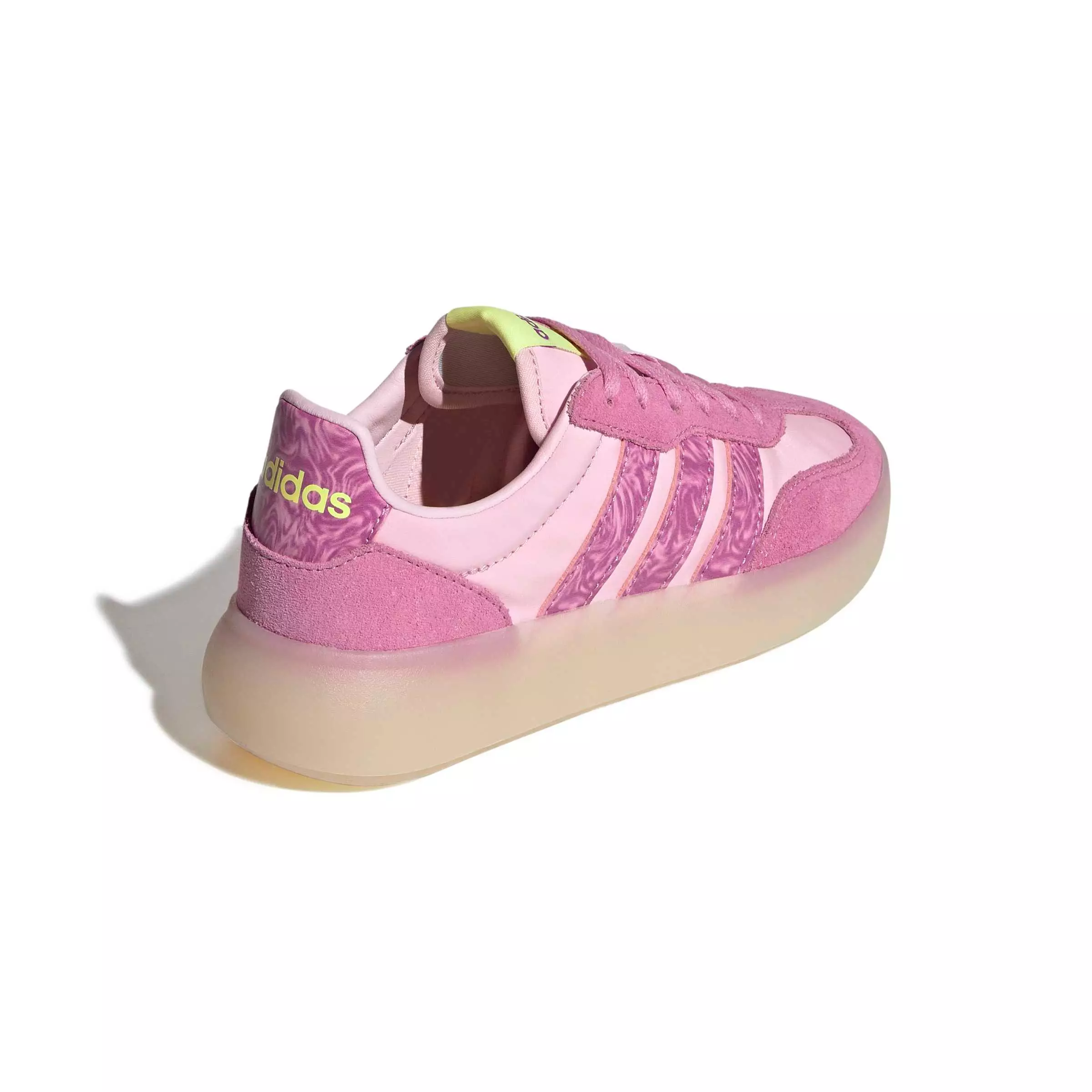 adidas Barreda Decode "Clear Pink/St Tropic Bloom/Hi-Res Yellow" Grade School Girls' Shoe - PINK/BLOOM/YELLOW