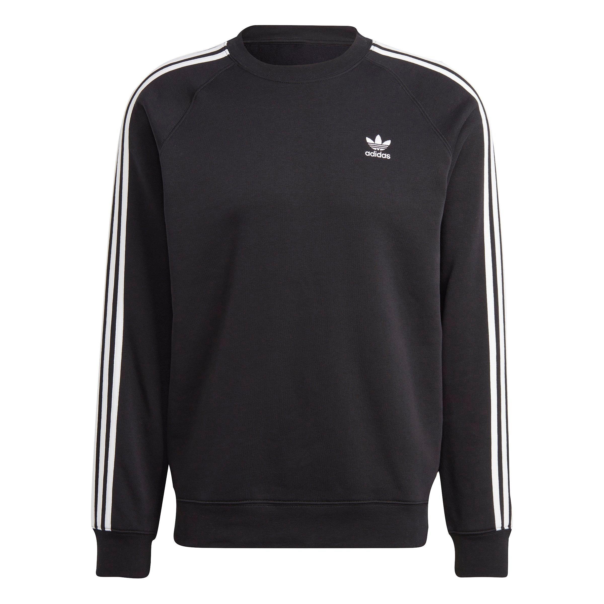 adidas Originals Men's Adicolor Classics 3-Stripes Sweatshirt-Black - BLACK Thumbnail View 6