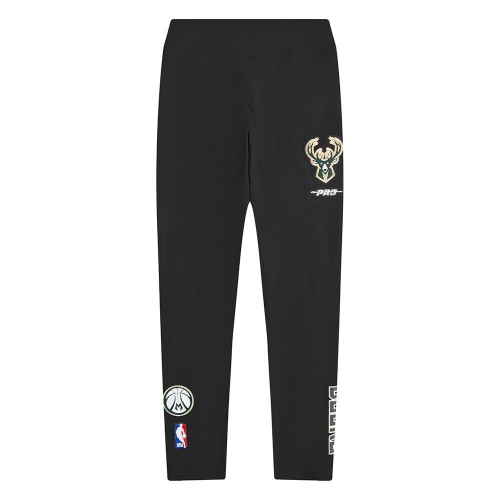 Pro Standard Big Girls' NBA Milwaukee Bucks Classic​ Leggings - Black - BLACK Thumbnail View 1