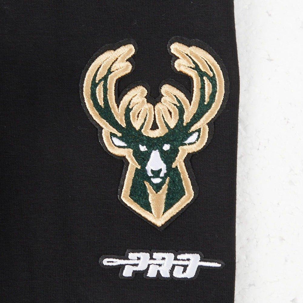 Pro Standard Big Girls' NBA Milwaukee Bucks Classic​ Leggings - Black - BLACK Thumbnail View 3