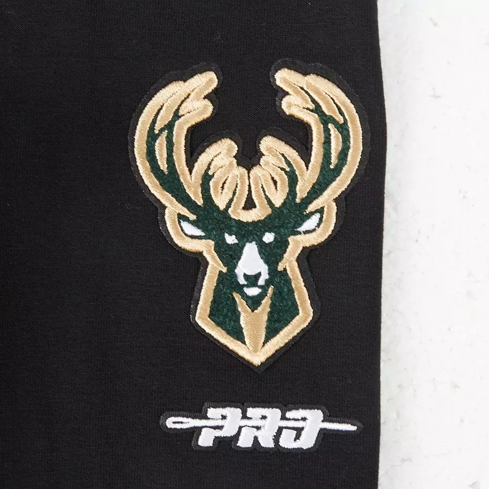 Pro Standard Big Girls' NBA Milwaukee Bucks Classic​ Leggings -Black - BLACK