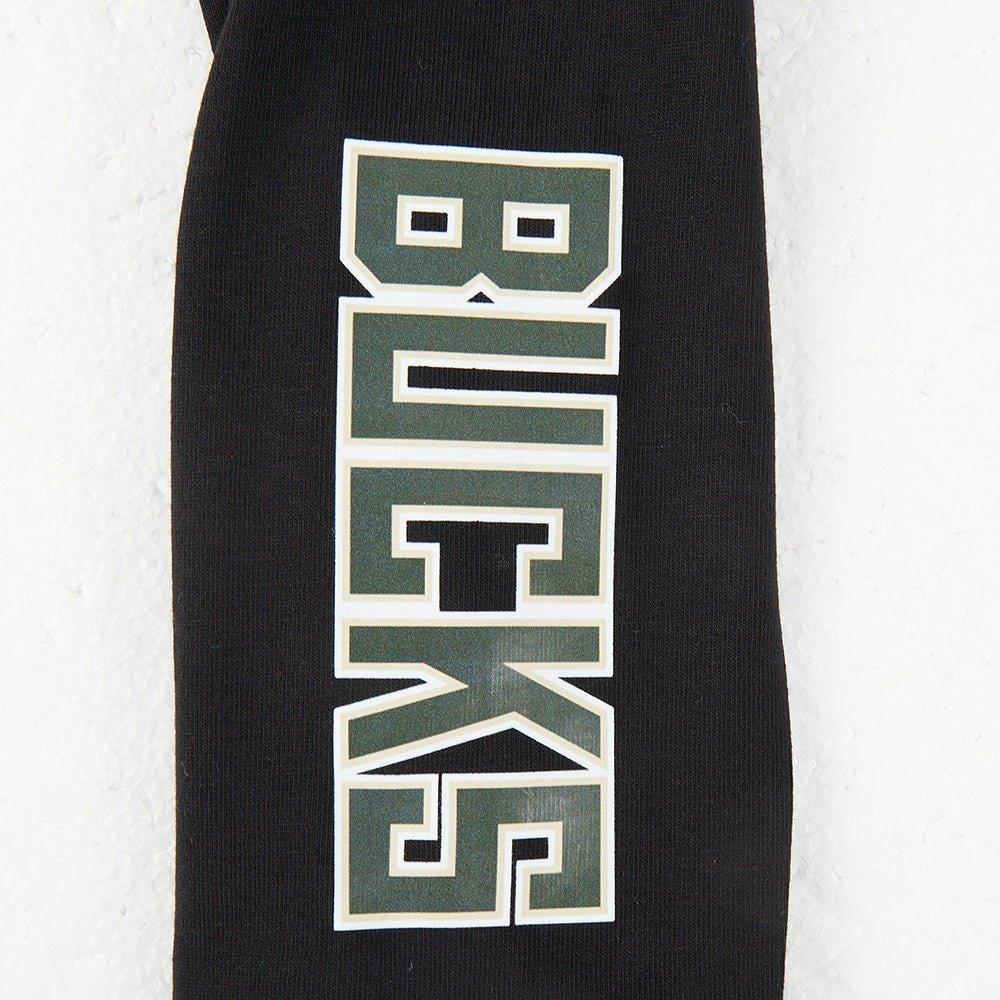 Pro Standard Big Girls' NBA Milwaukee Bucks Classic​ Leggings - Black - BLACK Thumbnail View 4