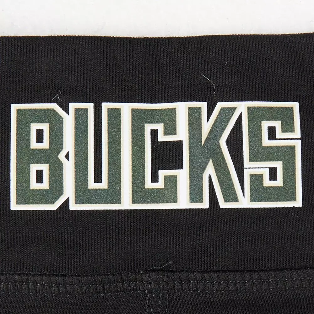 Pro Standard Big Girls' NBA Milwaukee Bucks Classic​ Leggings - Black - BLACK