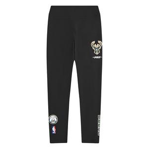 Pro Standard Big Girls' NBA Milwaukee Bucks Classic​ Leggings -Black