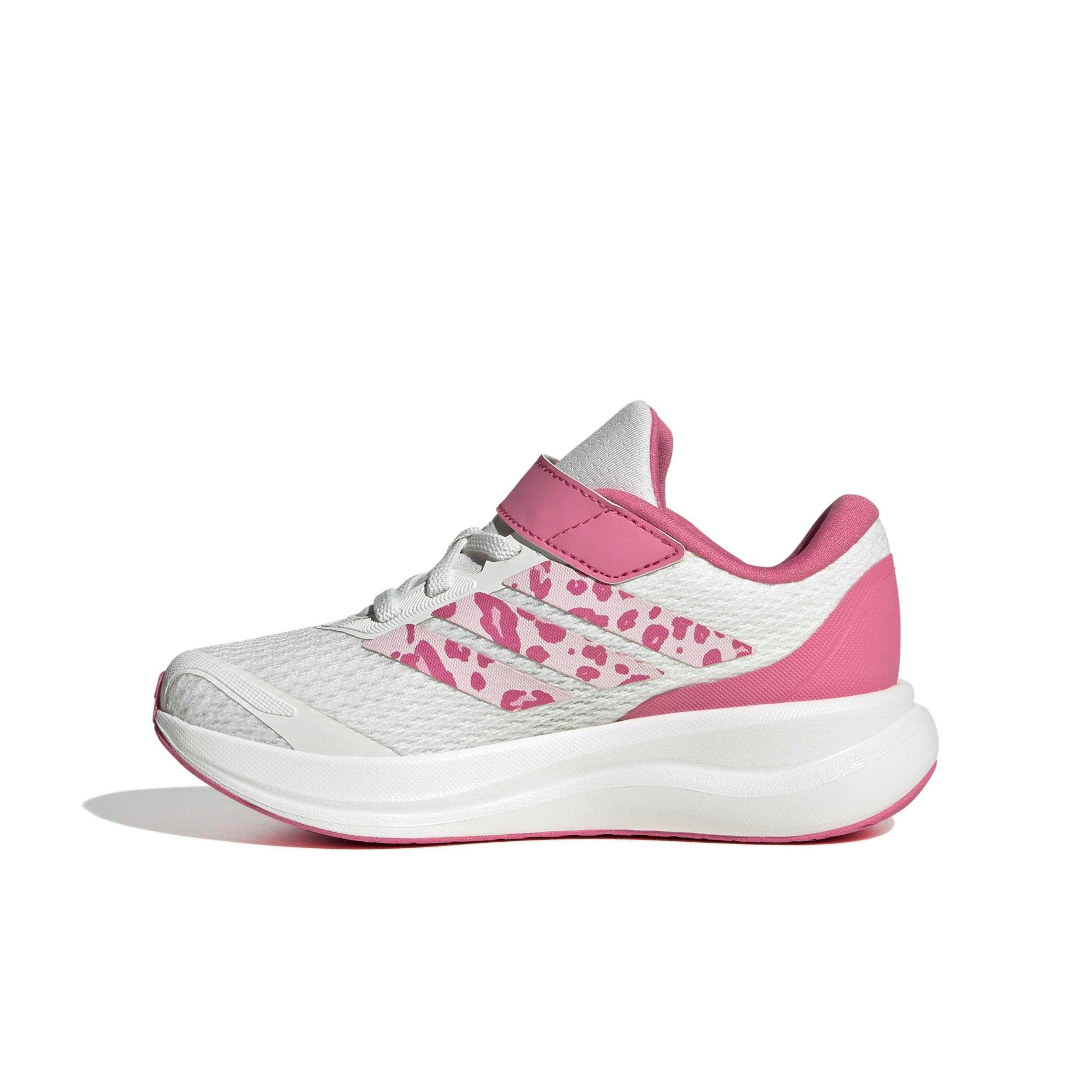 adidas Runfalcon 6 "Core White/Distilled Pink/Pink Fusion" Preschool Girls' Running Shoe - WHITE/PINK/PINK