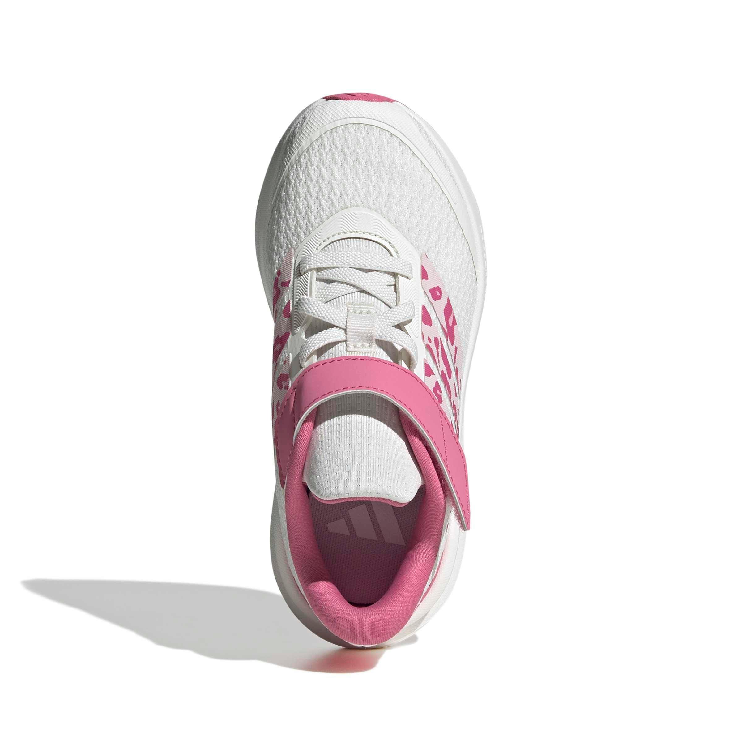 adidas Runfalcon 6 "Core White/Distilled Pink/Pink Fusion" Preschool Girls' Running Shoe - WHITE/PINK/PINK
