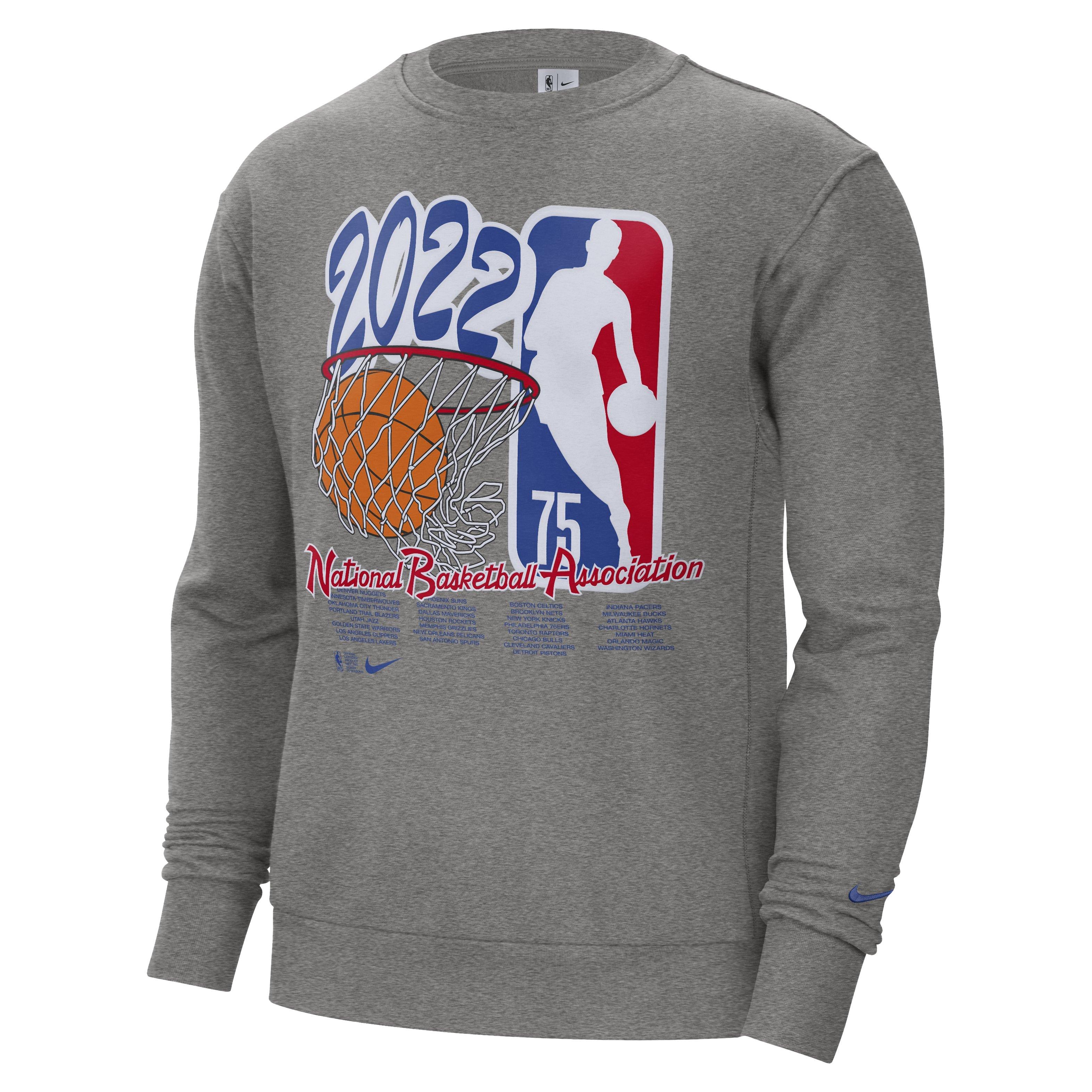 Nike NBA Los Angeles Lakers 75th Anniversary Courtside Fleece Crew