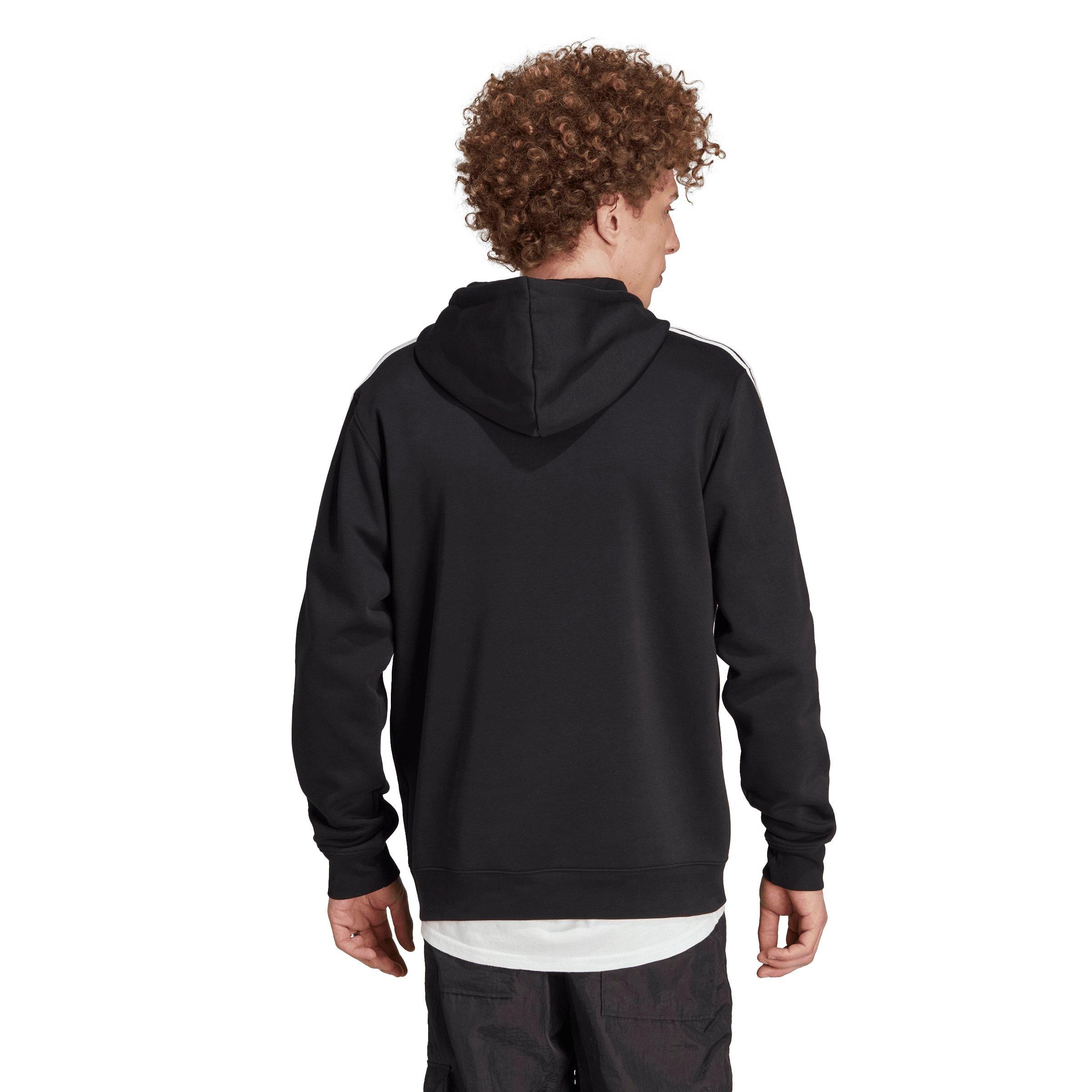 adidas Originals Men's Adicolor Classics 3-Stripes Hoodie-Black - BLACK Thumbnail View 2