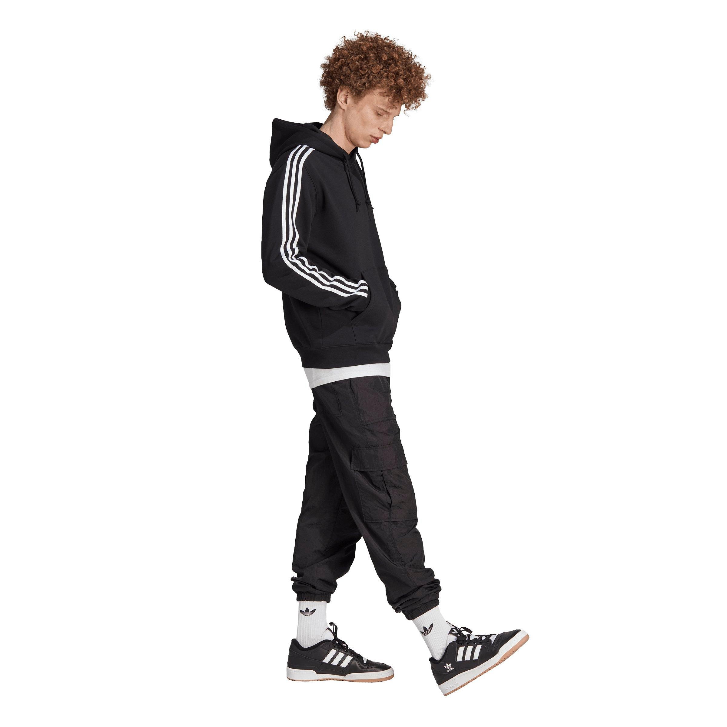 adidas Originals Men's Adicolor Classics 3-Stripes Hoodie-Black - BLACK Thumbnail View 5