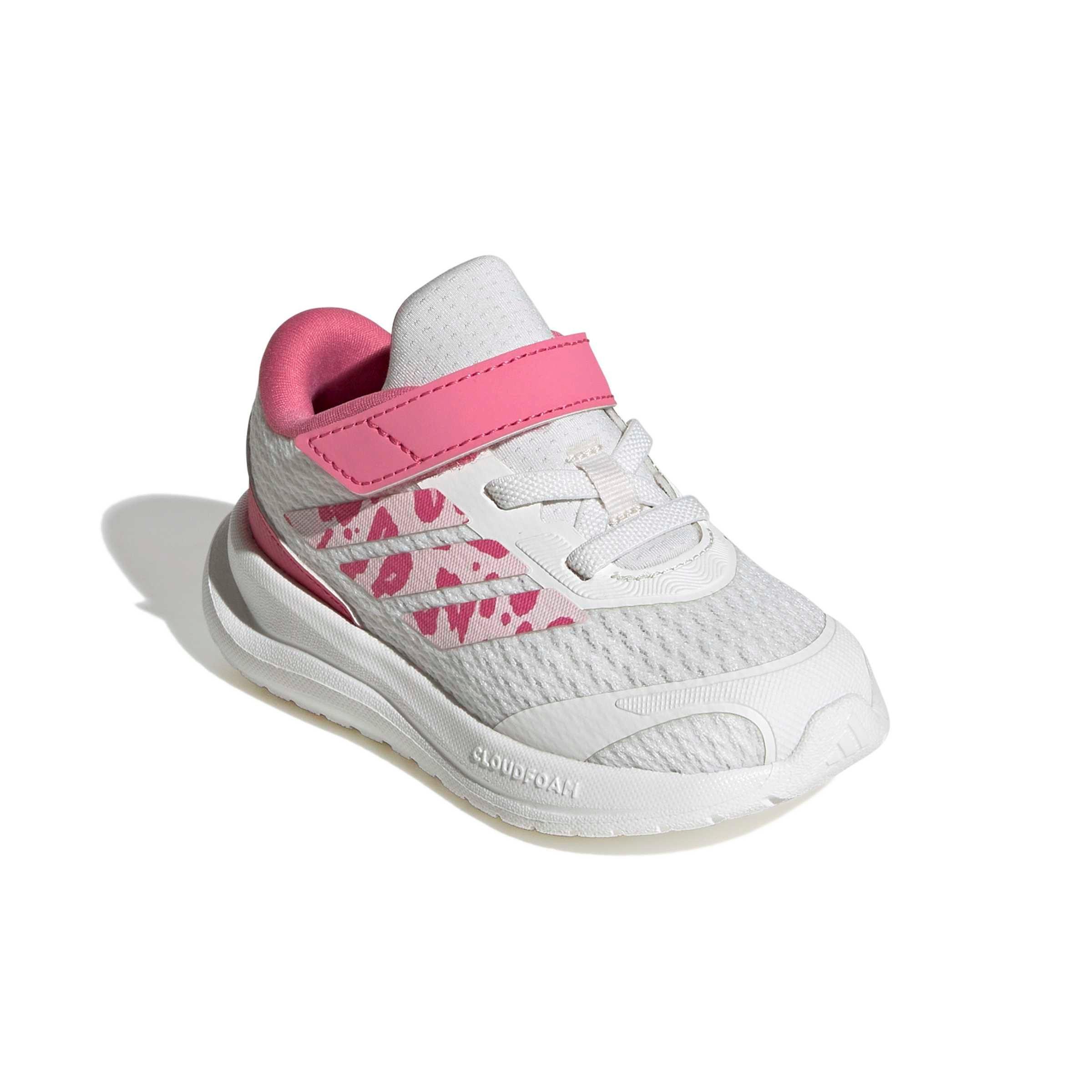 adidas Runfalcon 6 "Core White/Distilled Pink/Pink Fusion" Infant Girls' Running Shoe - WHITE/PINK/PINK