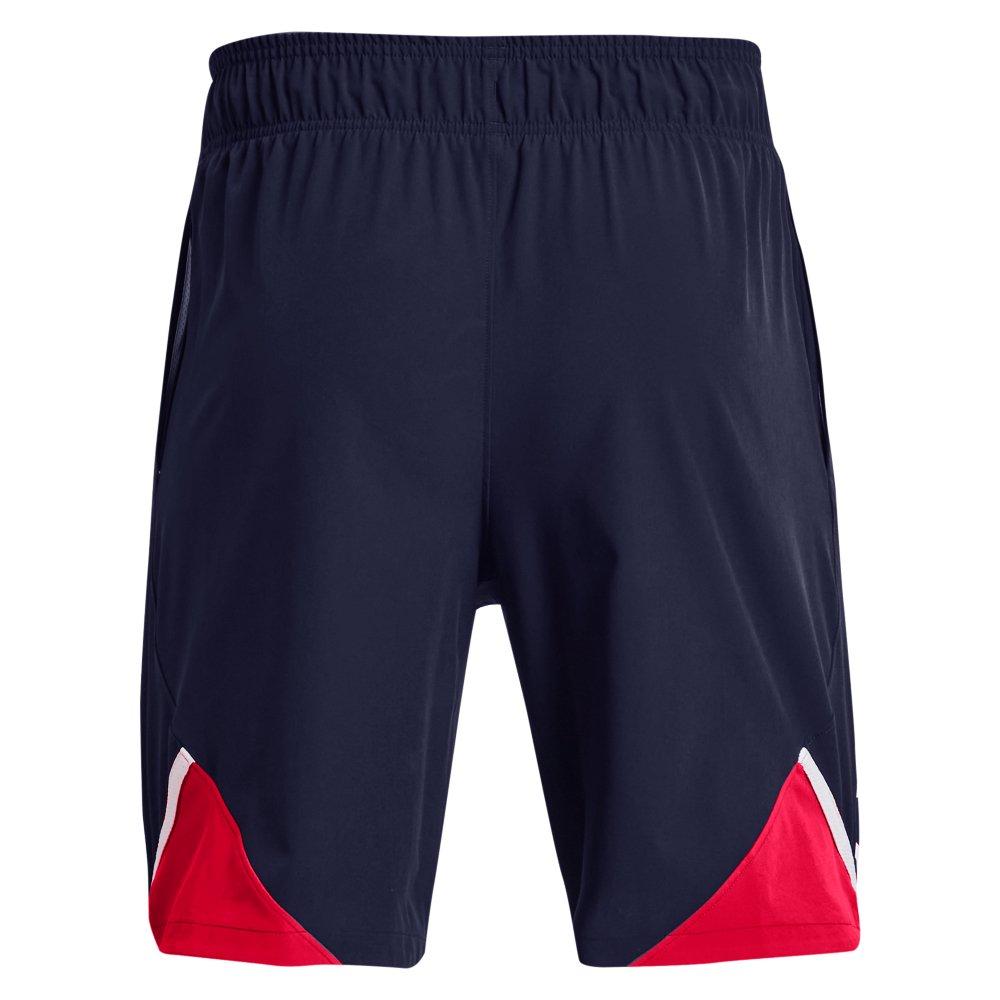 Under Armour Men's Yard Baseball Shorts - NAVY/RED Thumbnail View 6