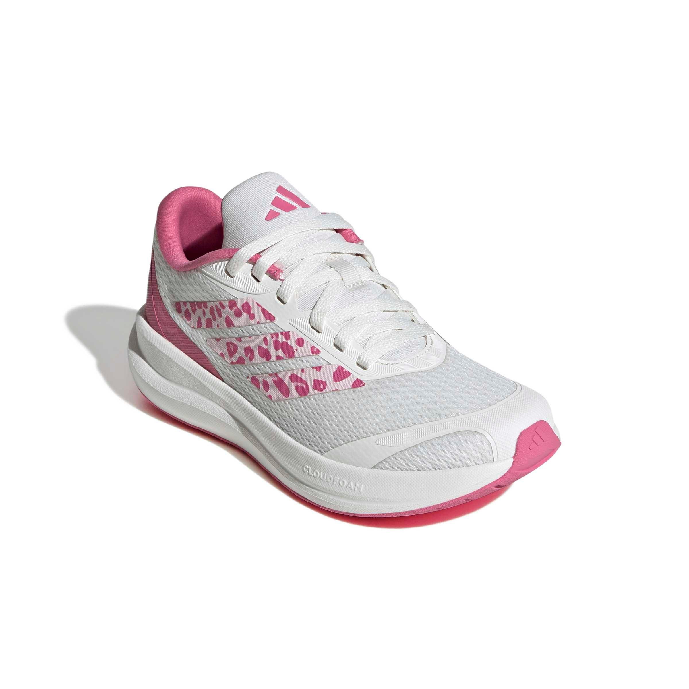 adidas Runfalcon 6 "Core White/Distilled Pink/Pink Fusion" Grade School Girls' Running Shoe - WHITE/PINK/PINK