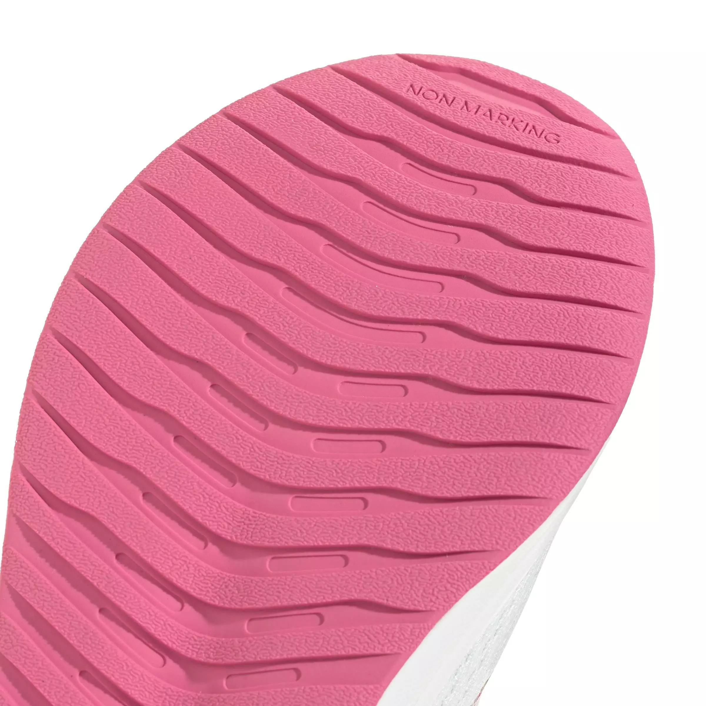adidas Runfalcon 6 "Core White/Distilled Pink/Pink Fusion" Grade School Girls' Running Shoe - WHITE/PINK/PINK