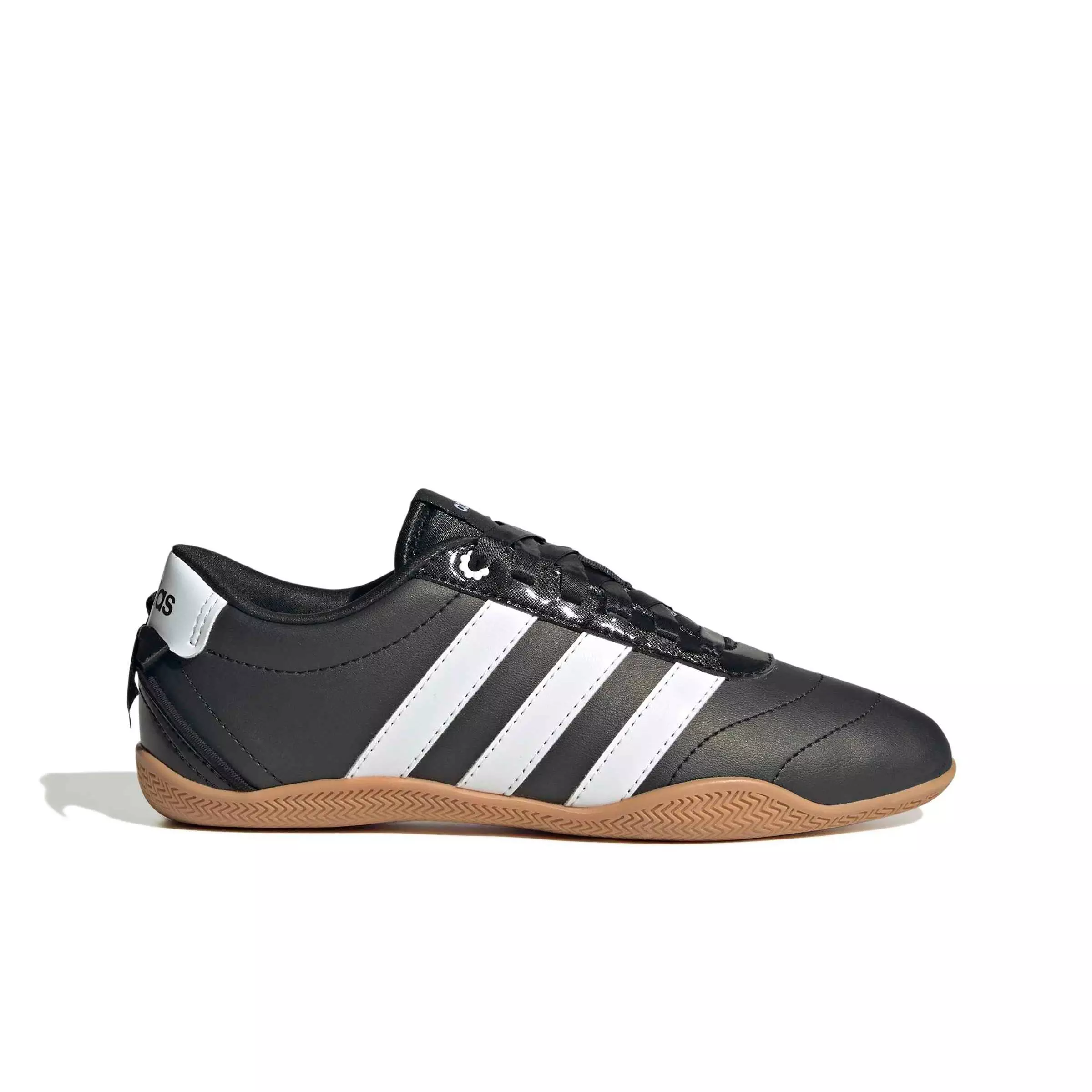 adidas Grand Court Lo "Core Black/Ftwr White/Hi-Res Yellow" Grade School Boys' Shoe - BLACK/WHITE/YELLOW