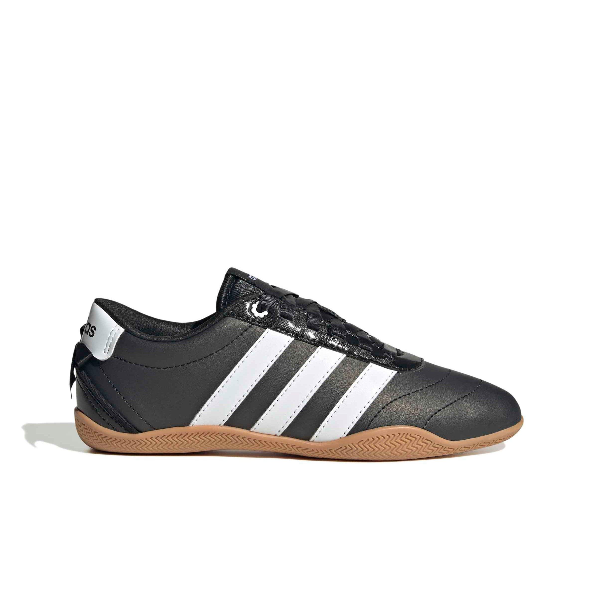 adidas Grand Court Lo "Core Black/Ftwr White/Hi-Res Yellow" Grade School Boys' Shoe - BLACK/WHITE/YELLOW