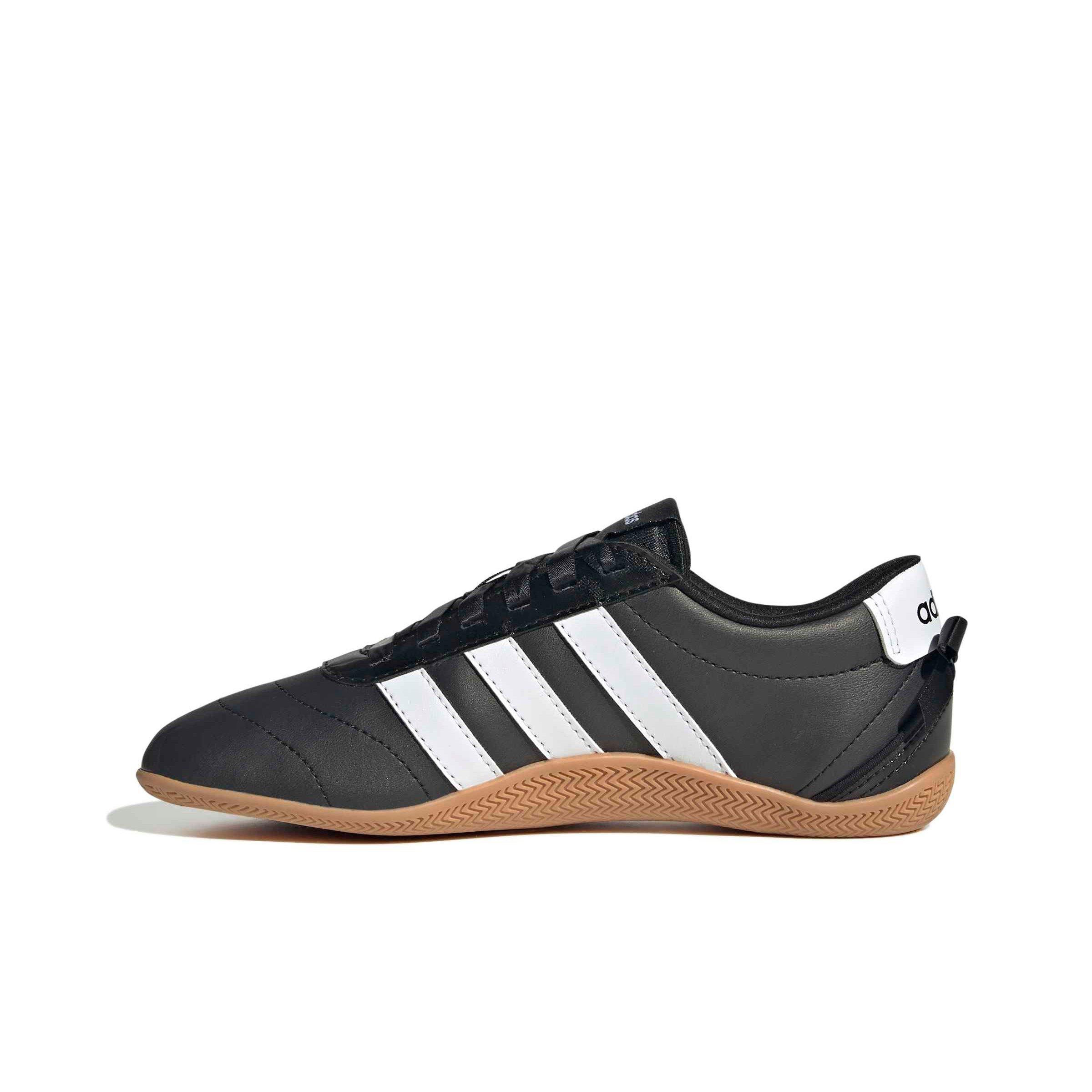 adidas Grand Court Lo "Core Black/Ftwr White/Hi-Res Yellow" Grade School Boys' Shoe - BLACK/WHITE/YELLOW