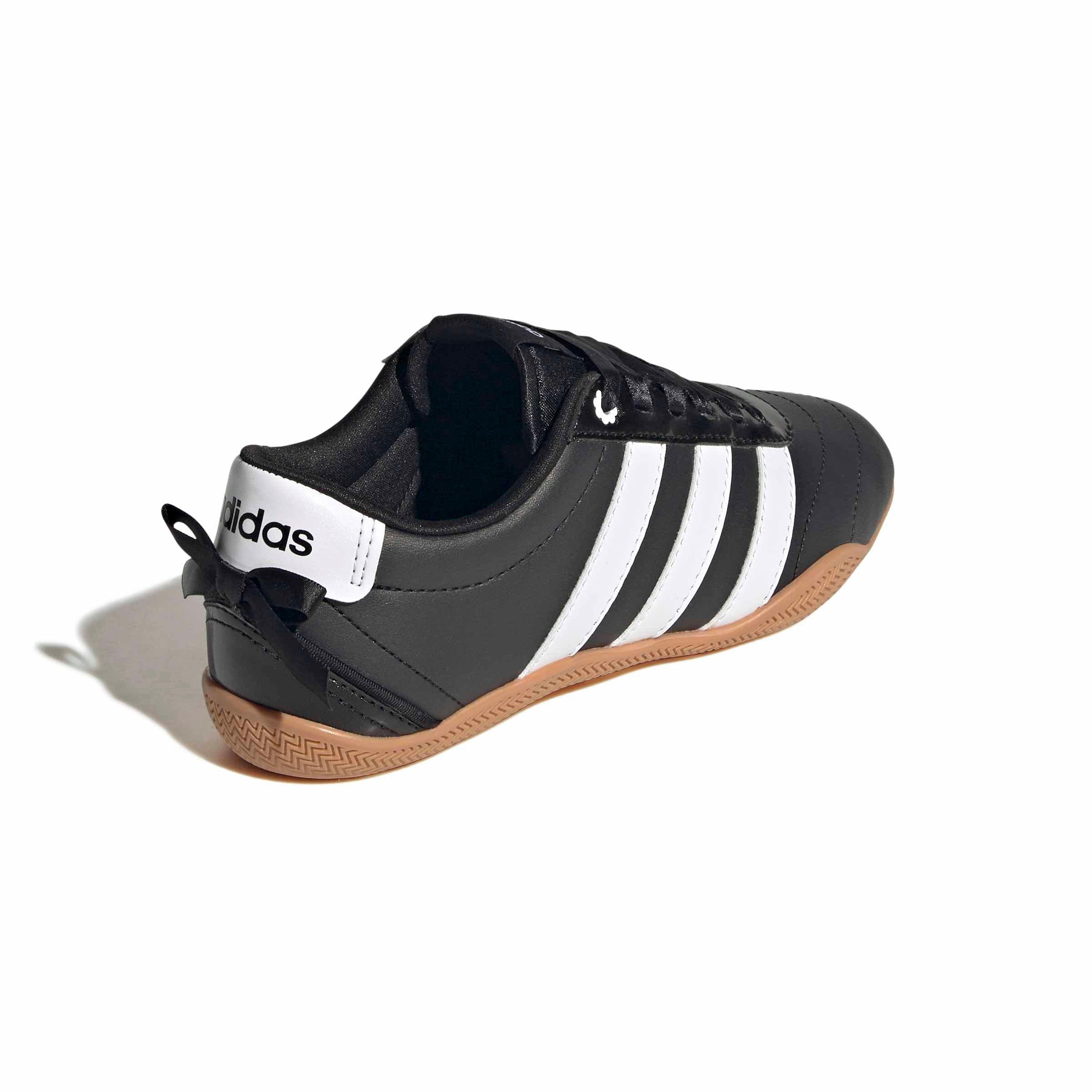 adidas Grand Court Lo "Core Black/Ftwr White/Hi-Res Yellow" Grade School Boys' Shoe - BLACK/WHITE/YELLOW