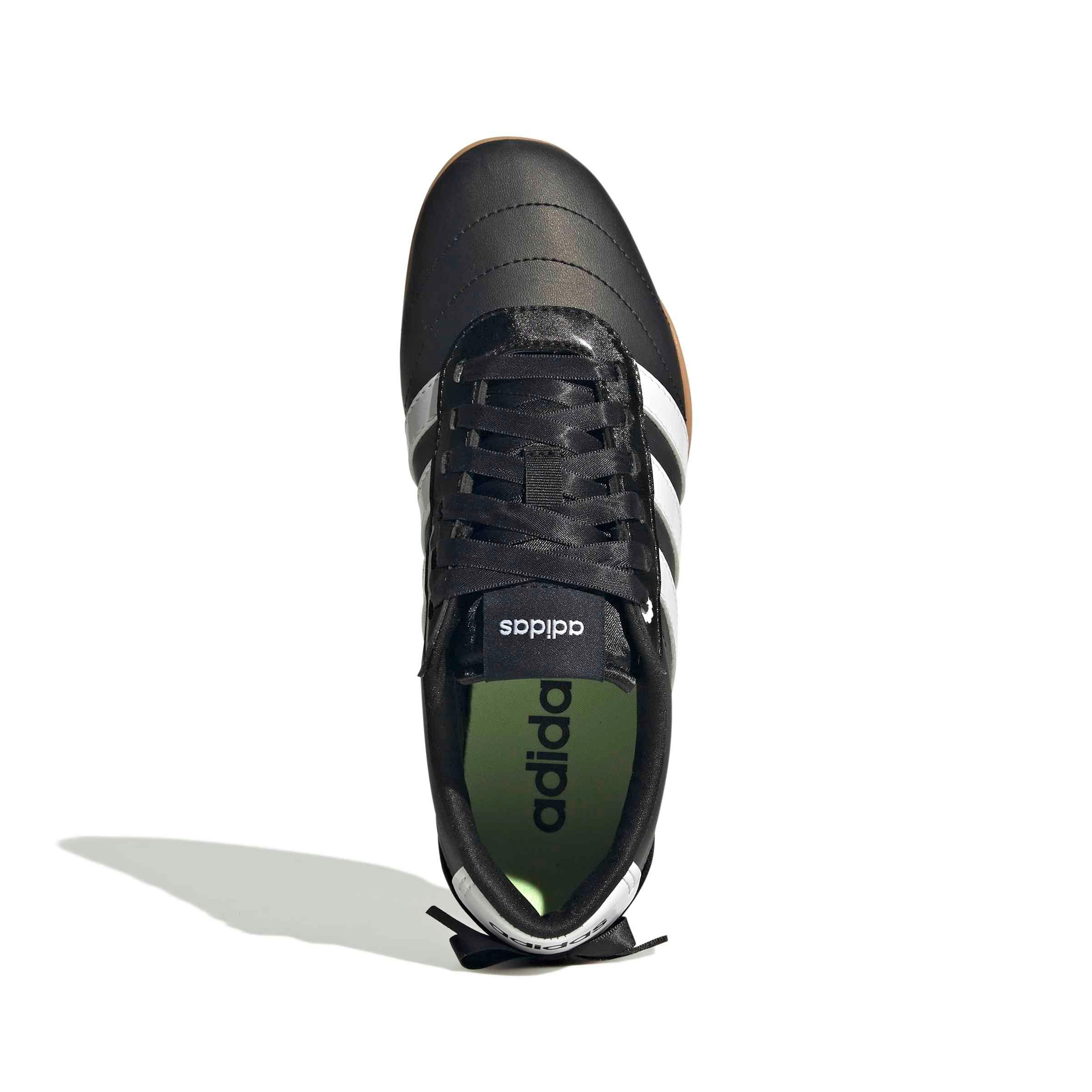 adidas Grand Court Lo "Core Black/Ftwr White/Hi-Res Yellow" Grade School Boys' Shoe - BLACK/WHITE/YELLOW