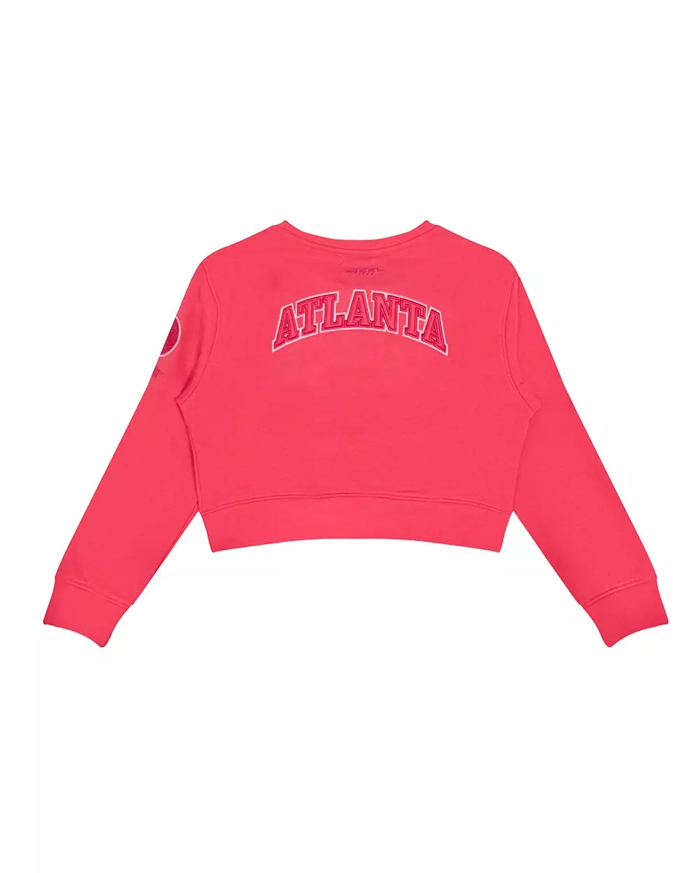 Pro Standard Big Girls' NBA Atlanta Hawks Triple Pink Fleece Crewneck Sweatshirt -Pink - PINK