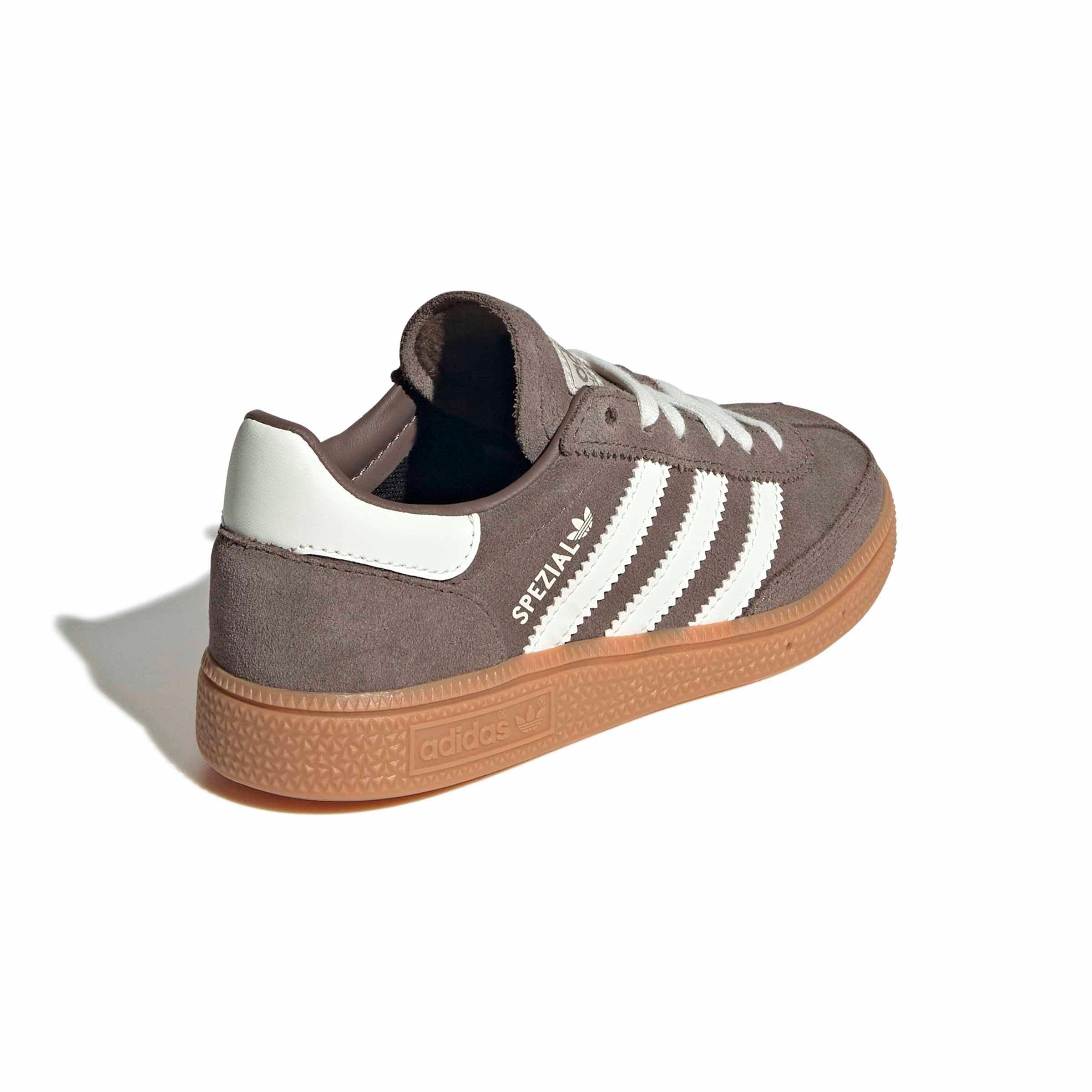 adidas Originals Handball Spezial "Earth Strata/Off White/Gum 2" Preschool Girls' Shoe - EARTH/OFF WHITE/GUM
