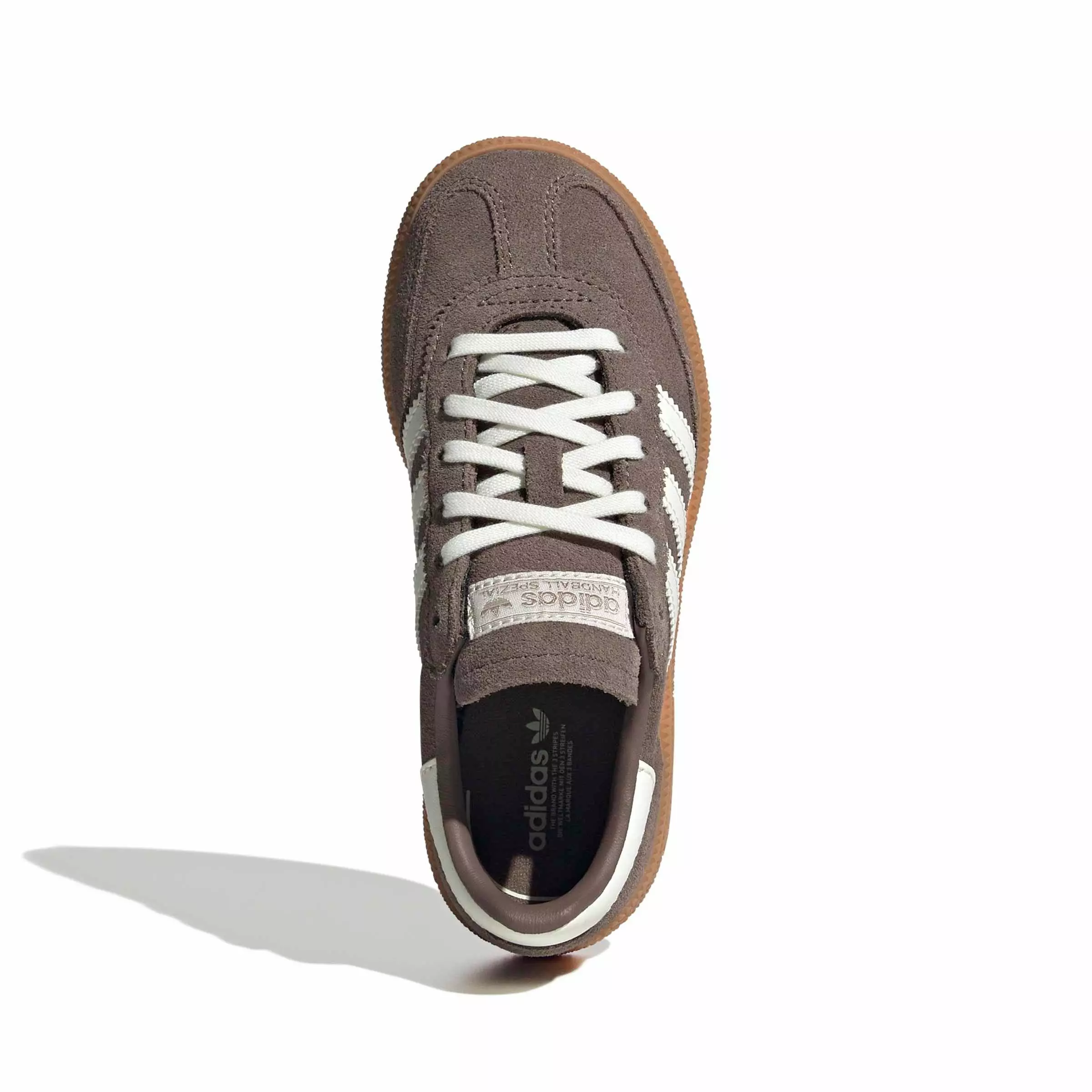 adidas Originals Handball Spezial "Earth Strata/Off White/Gum 2" Preschool Girls' Shoe - EARTH/OFF WHITE/GUM