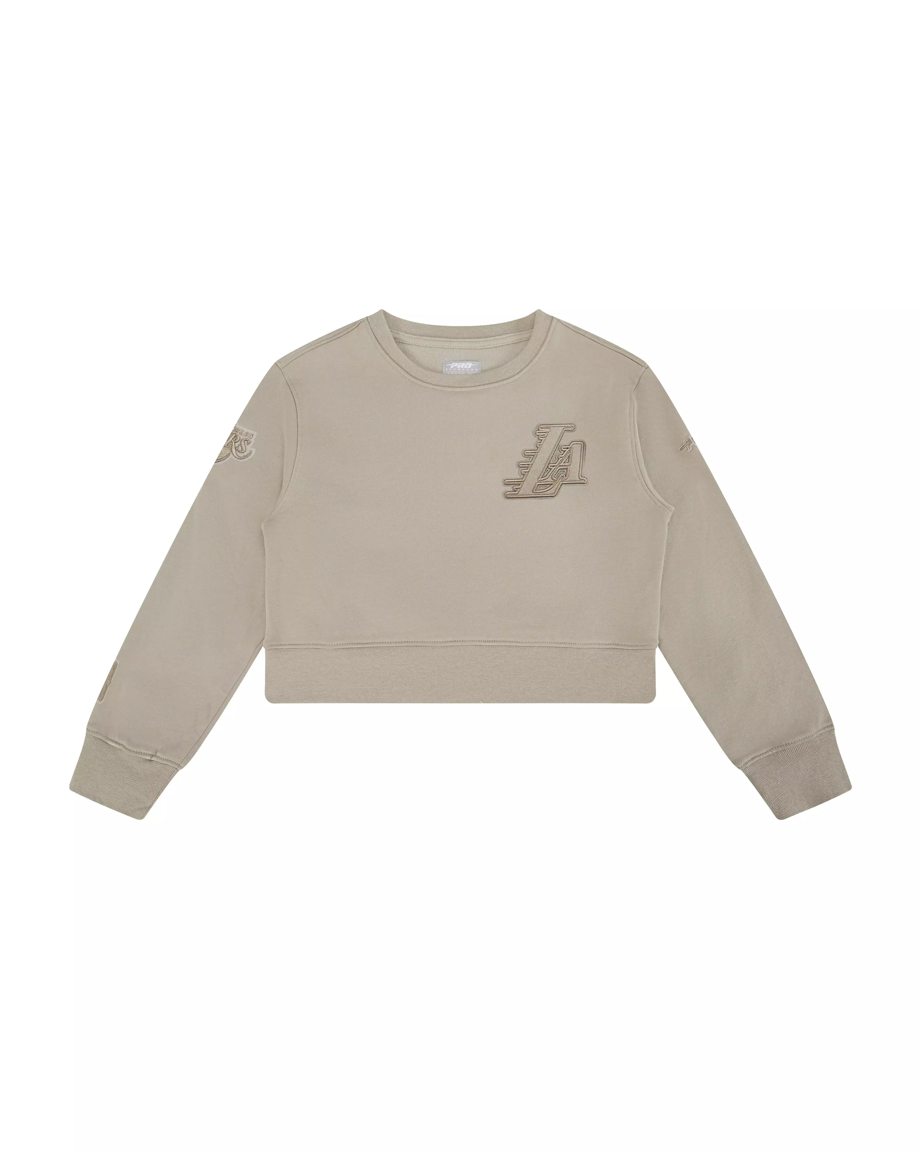 Pro Standard Big Girls' NBA Los Angeles Lakers Neutral Fleece Sweatshirt - Stone - STONE