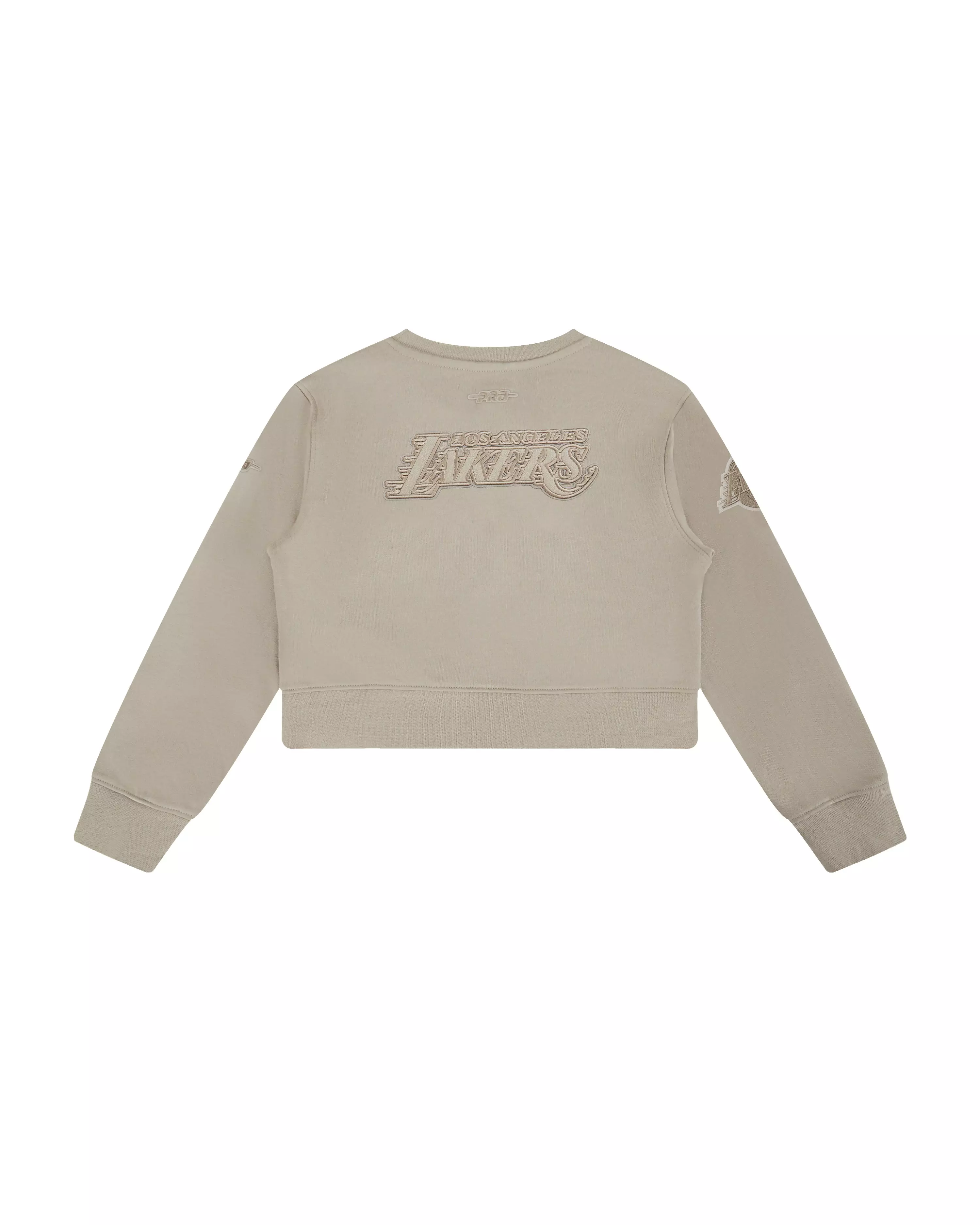 Pro Standard Big Girls' NBA Los Angeles Lakers Neutral Fleece Sweatshirt - Stone - STONE