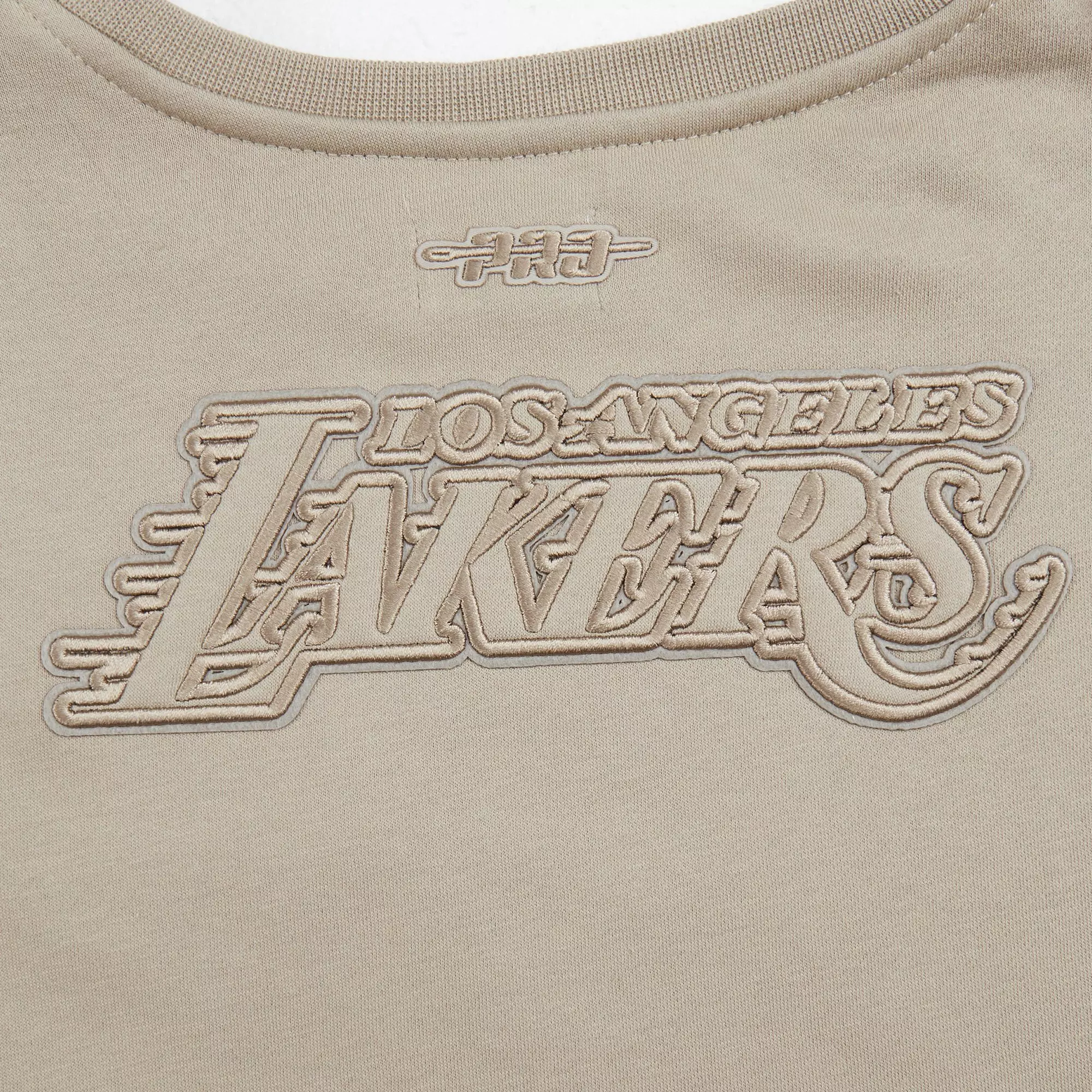 Pro Standard Big Girls' NBA Los Angeles Lakers Neutral Fleece Sweatshirt - Stone - STONE