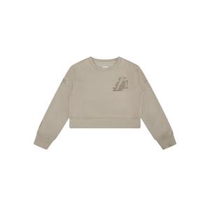 Pro Standard Big Girls' NBA Los Angeles Lakers Neutral Fleece Sweatshirt -Stone