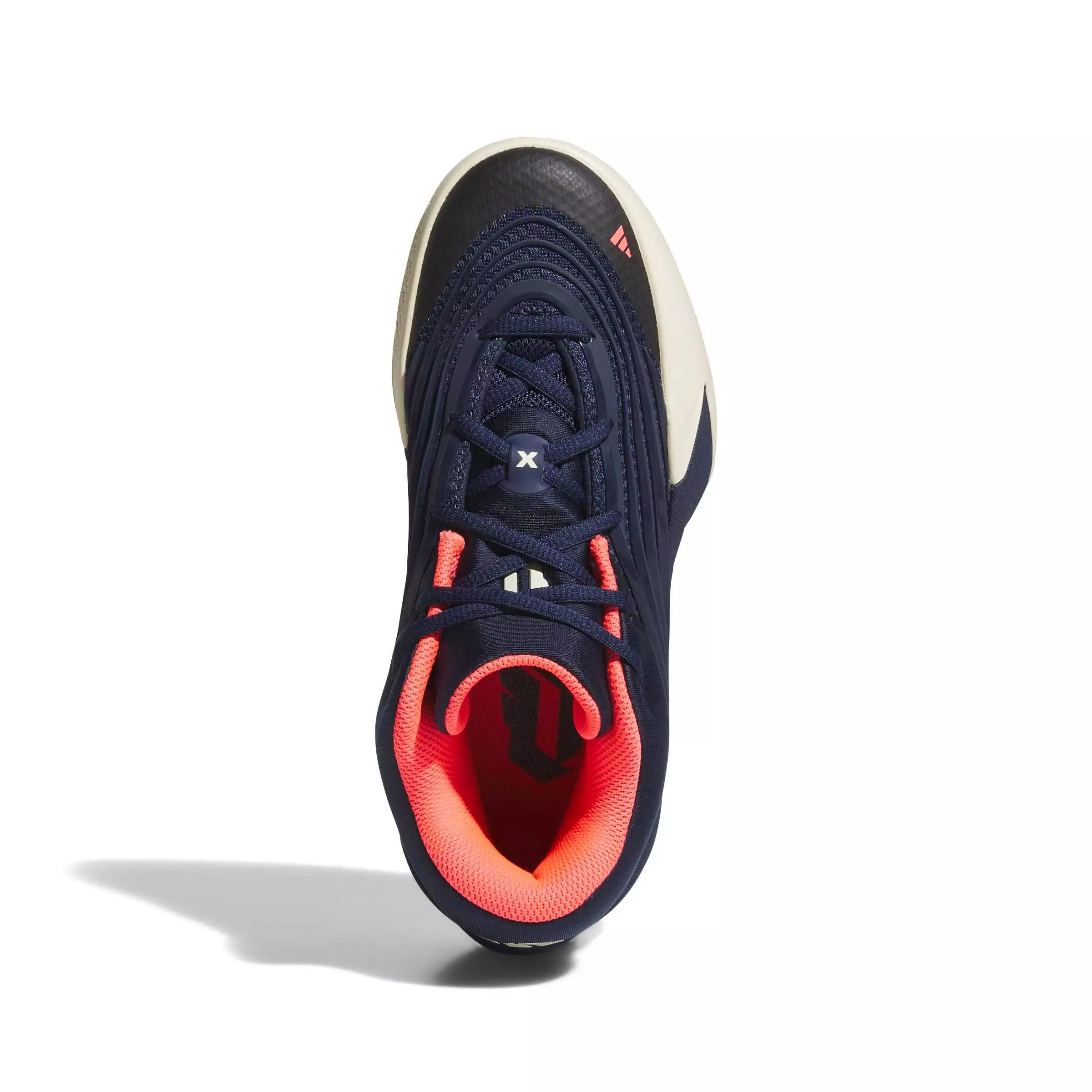 adidas Dame X "Night Indigo/Warm Vanilla/Solar Turbo" Grade School Boys' Basketball Shoe - INDIGO/VANILLA/SOLAR