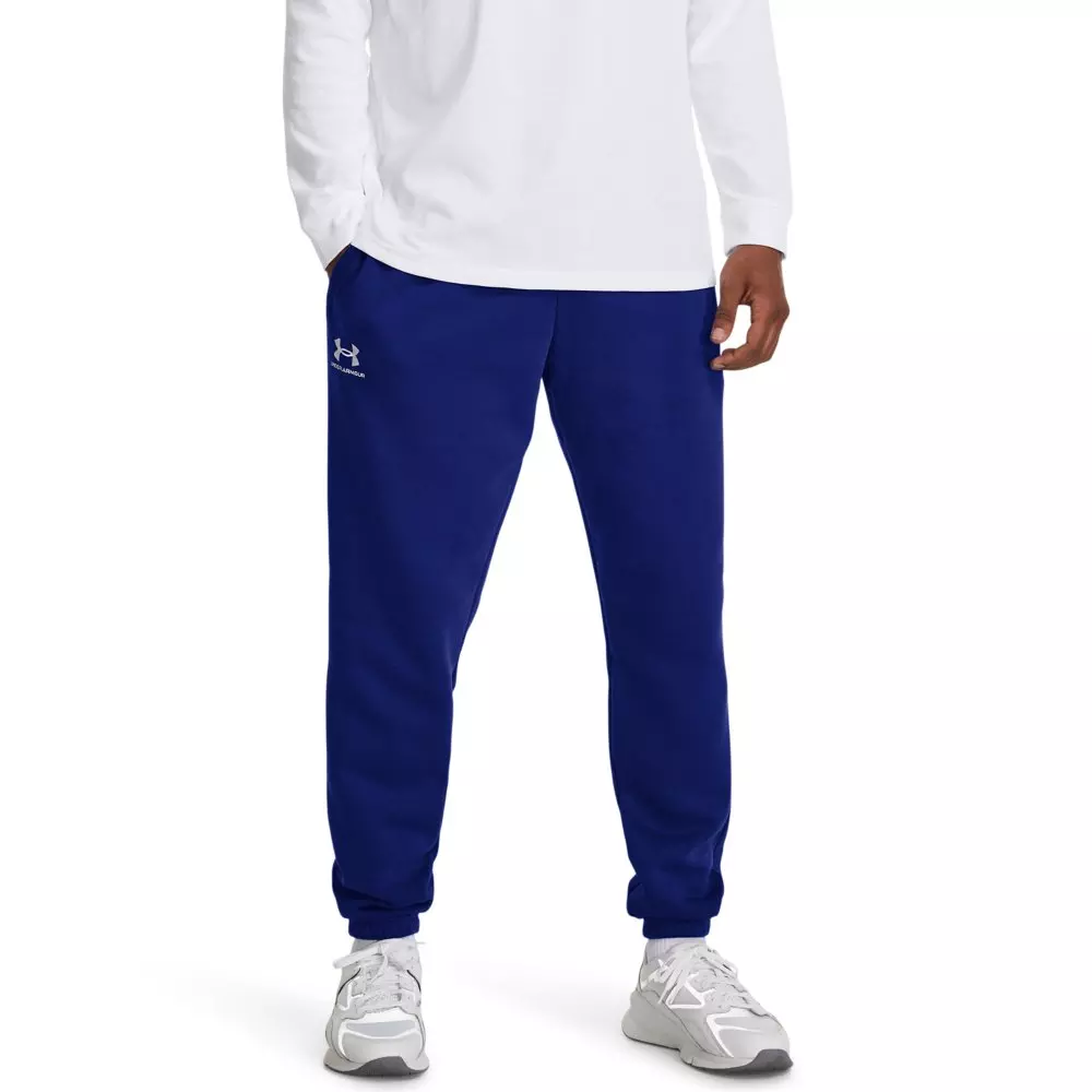 Under Armour Men's Essential Fleece Joggers - ROYAL/WHITE