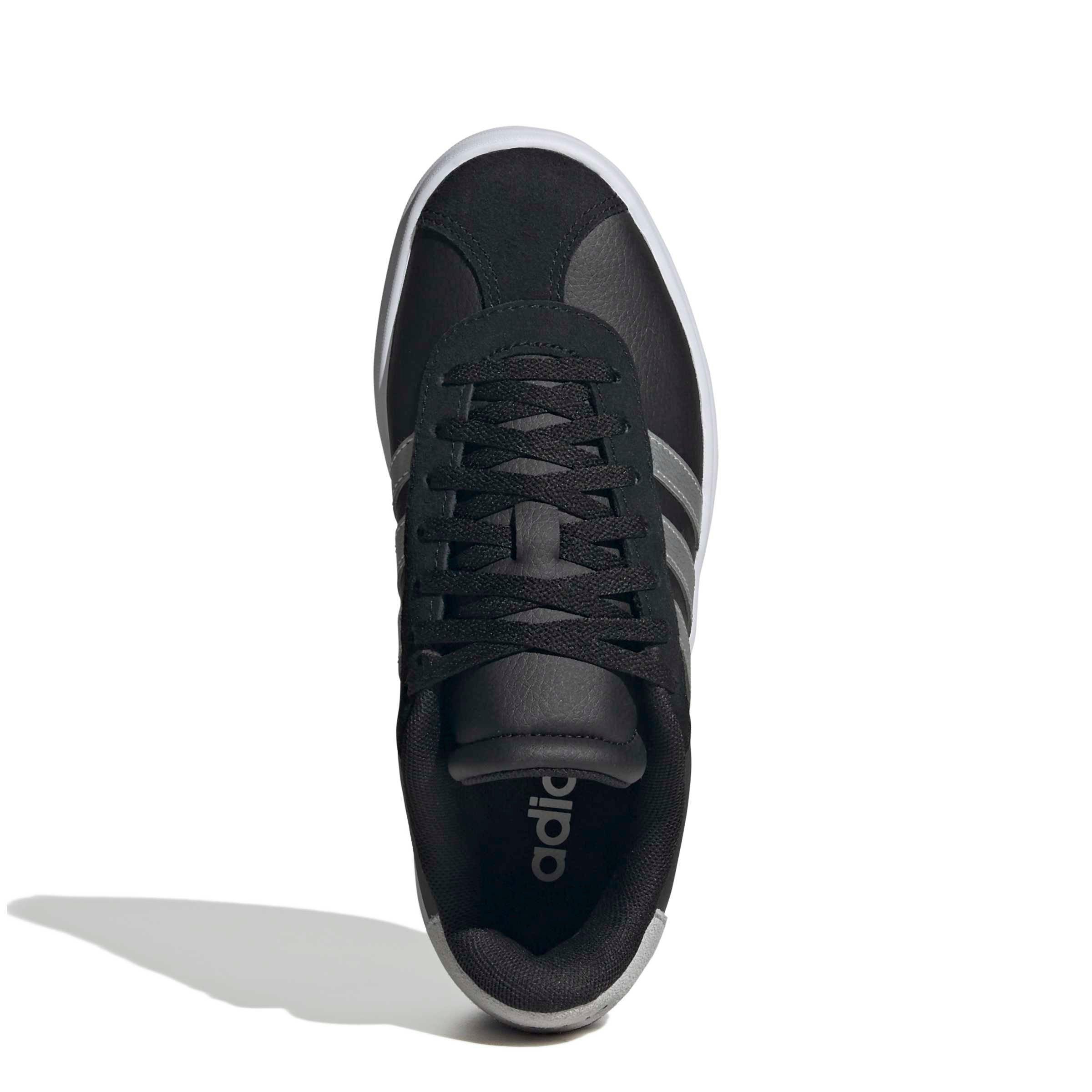 adidas VL Court Bold "Core Black/Silver Metallic/Ftwr White" Grade School Boys' Shoe - BLACK/SILVER/WHITE