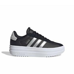 adidas VL Court Bold "Core Black/Silver Metallic/Ftwr White" Grade School Boys' Shoe - BLACK/SILVER/WHITE