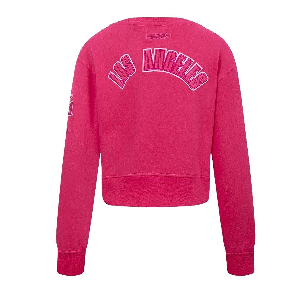 Pro Standard Big Girls' NBA Los Angeles Lakers Triple Pink Fleece Sweatshirt - Pink - PINK Thumbnail View 2