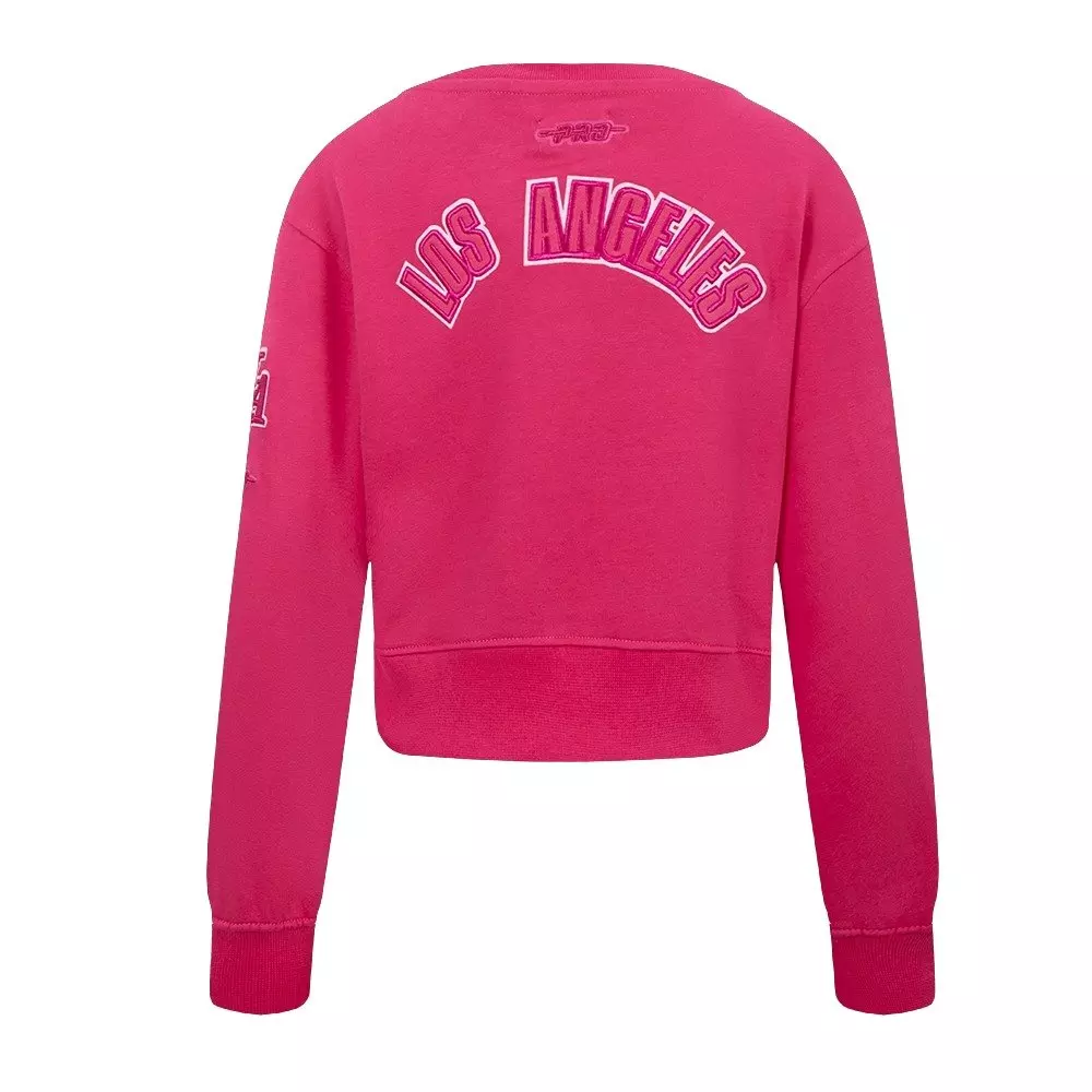 Pro Standard Big Girls' NBA Los Angeles Lakers Triple Pink Fleece Sweatshirt - Pink - PINK