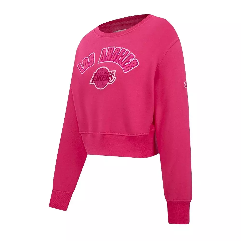 Pro Standard Big Girls' NBA Los Angeles Lakers Triple Pink Fleece Sweatshirt - Pink - PINK