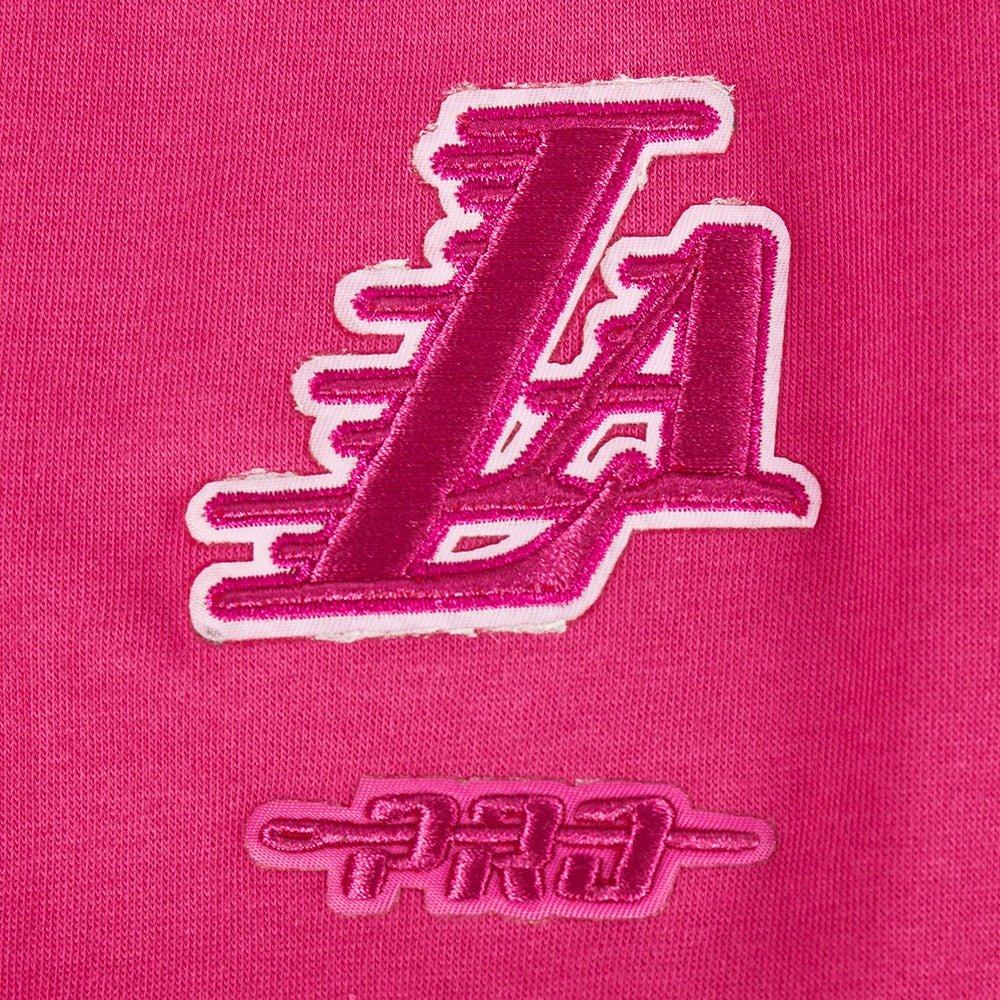 Pro Standard Big Girls' NBA Los Angeles Lakers Triple Pink Fleece Sweatshirt - Pink - PINK Thumbnail View 6