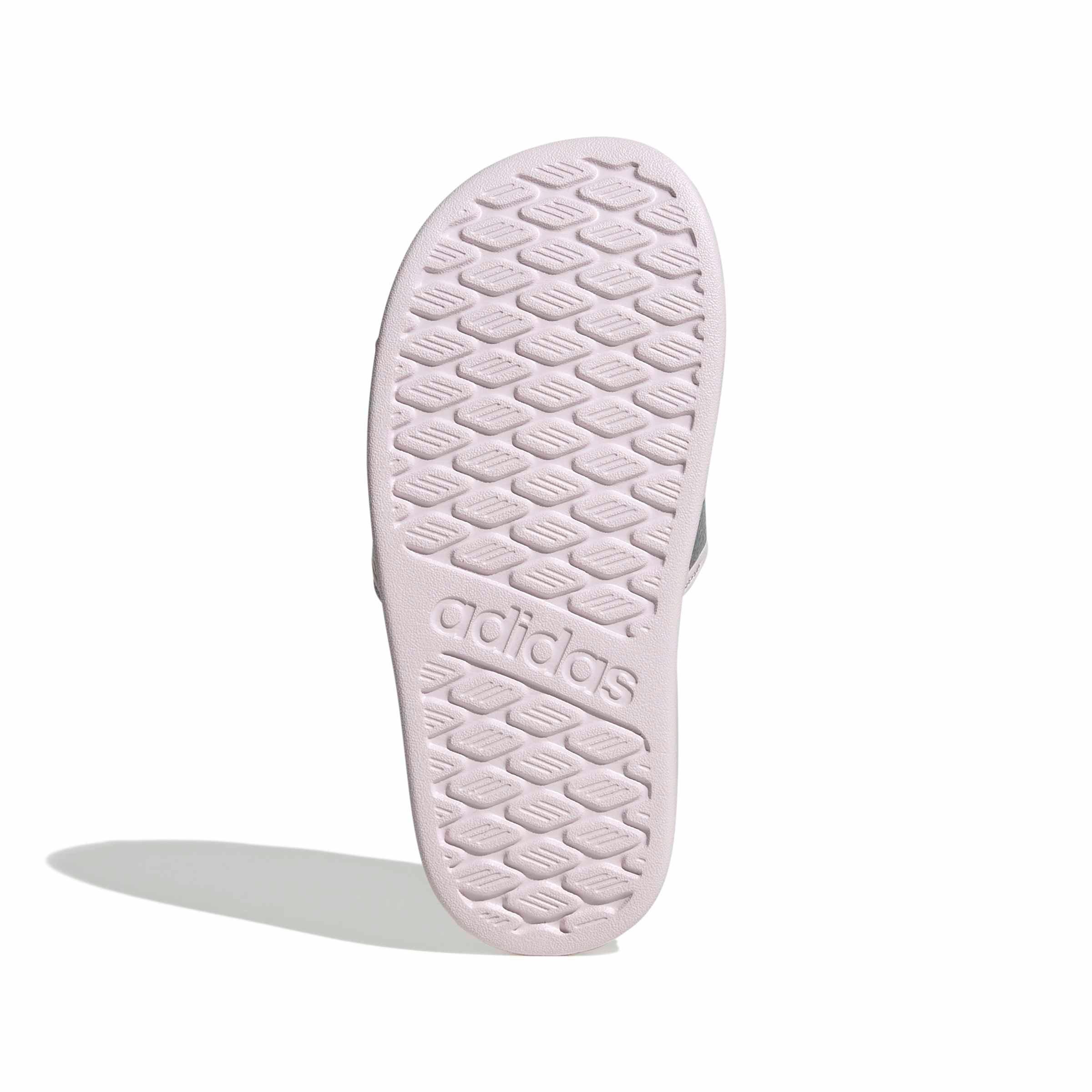 adidas Adilette Comfort 2.0 "Almost Pink/Silver Metallic/Almost Pink" Preschool Girls' Slide - PINK/SILVER/PINK