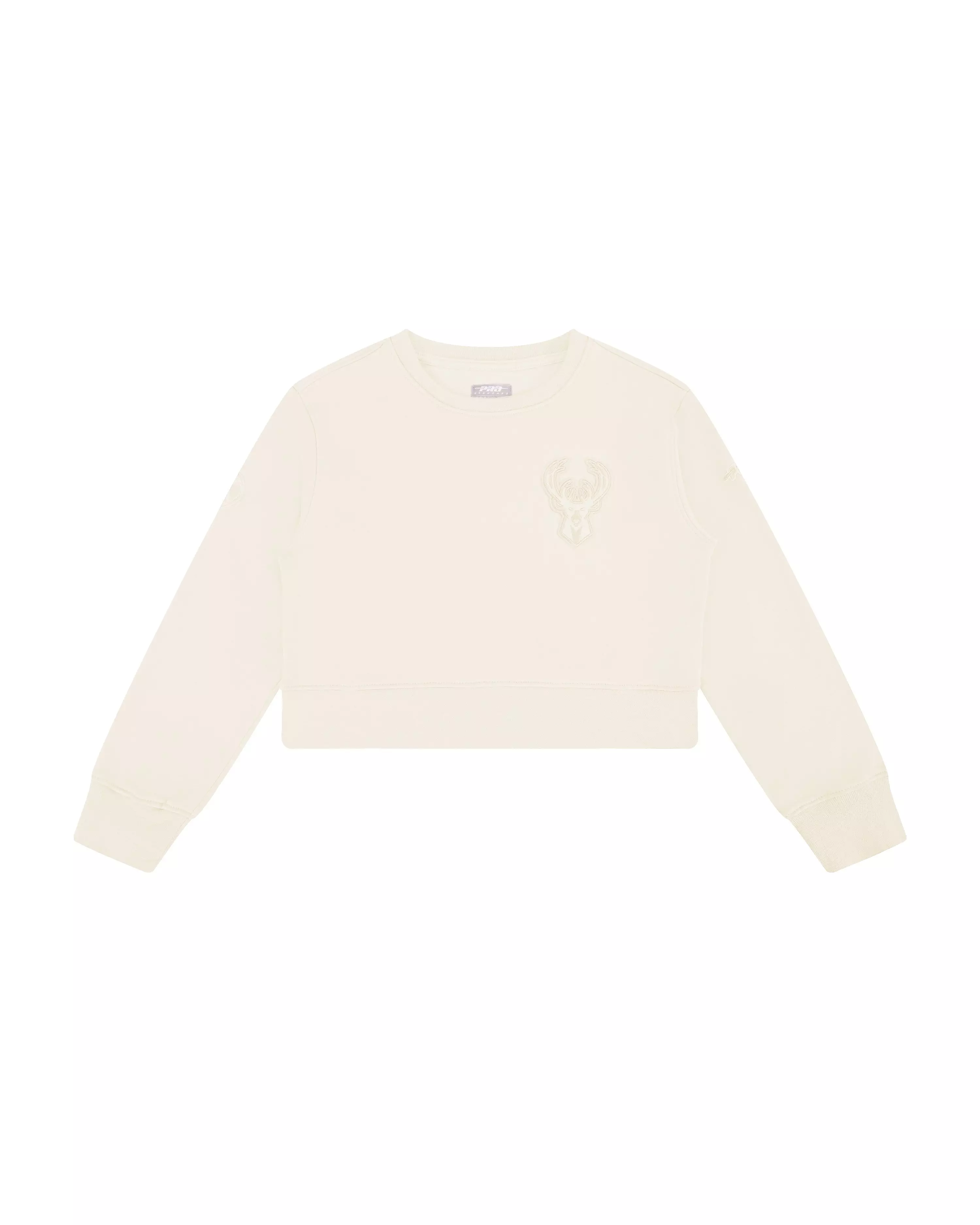 Pro Standard Big Girls' NBA Milwaukee Bucks Neutral Fleece Sweatshirt - Cream - CREAM