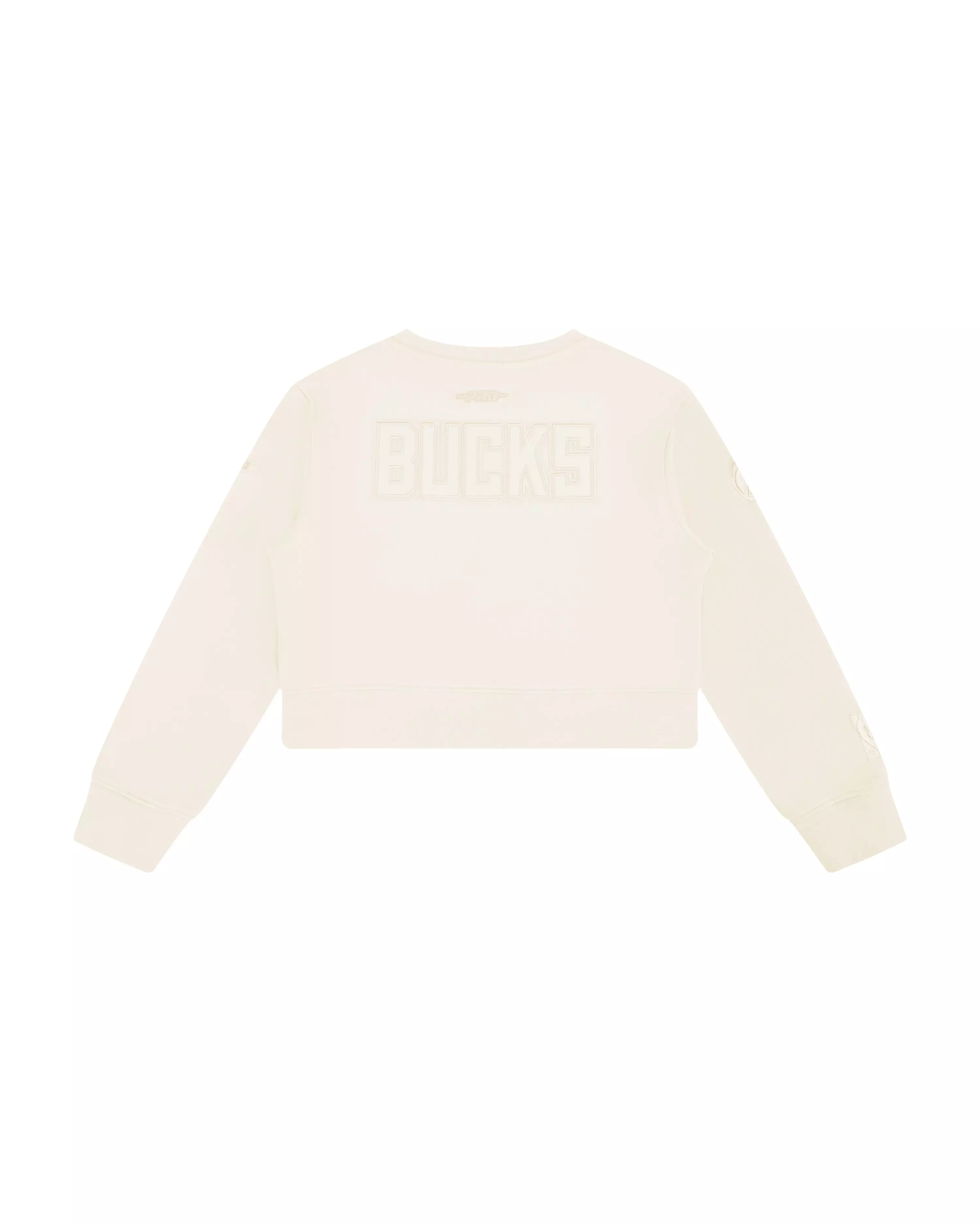 Pro Standard Big Girls' NBA Milwaukee Bucks Neutral Fleece Sweatshirt - Cream - CREAM