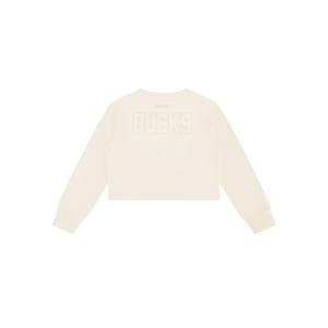 Pro Standard Big Girls' NBA Milwaukee Bucks Neutral Fleece Sweatshirt -Cream