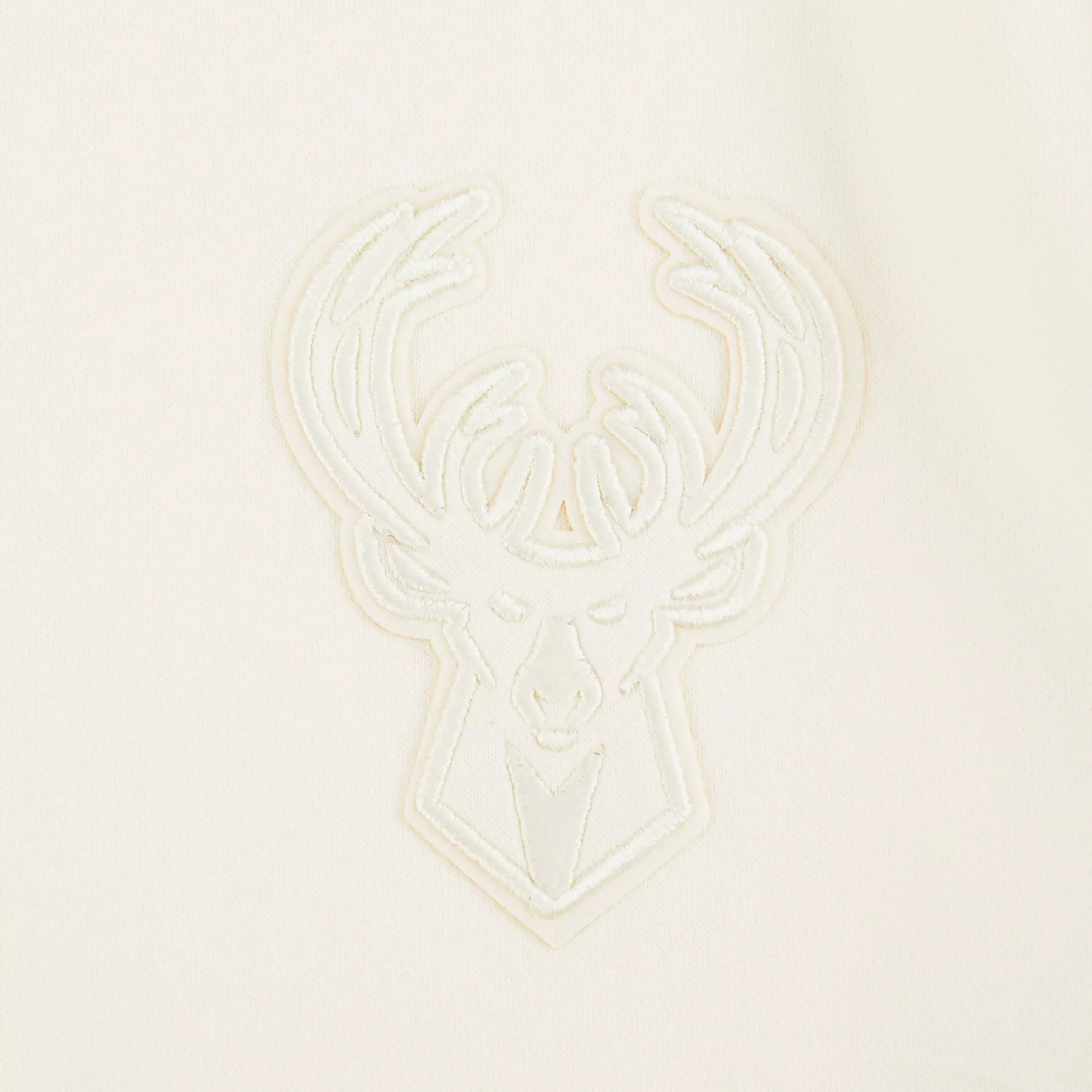 Pro Standard Big Girls' NBA Milwaukee Bucks Neutral Fleece Sweatshirt - Cream - CREAM