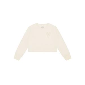 Pro Standard Big Girls' NBA Milwaukee Bucks Neutral Fleece Sweatshirt -Cream