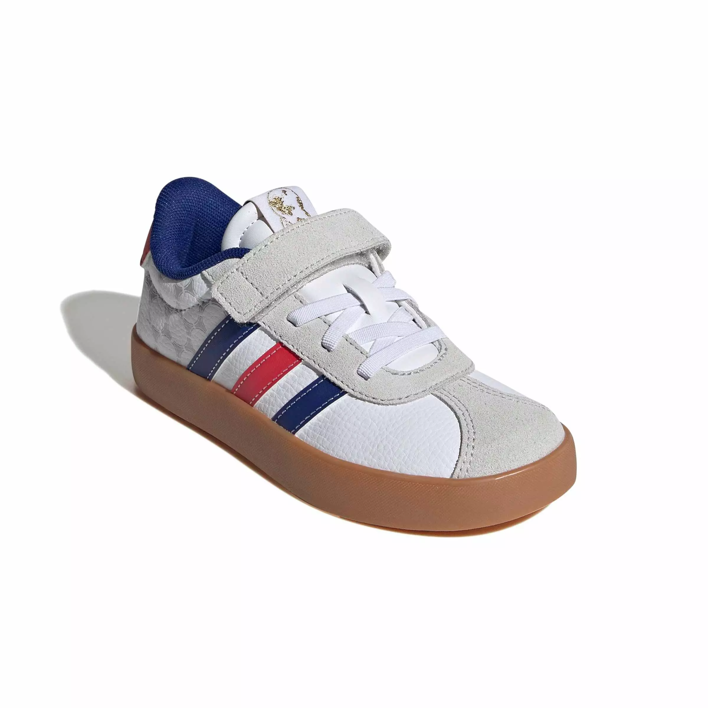 adidas VL Court 3.0 "Ftwr White/Pure Ruby/Mystery Ink" Preschool Boys' Shoe - WHITE/RUBY/INK