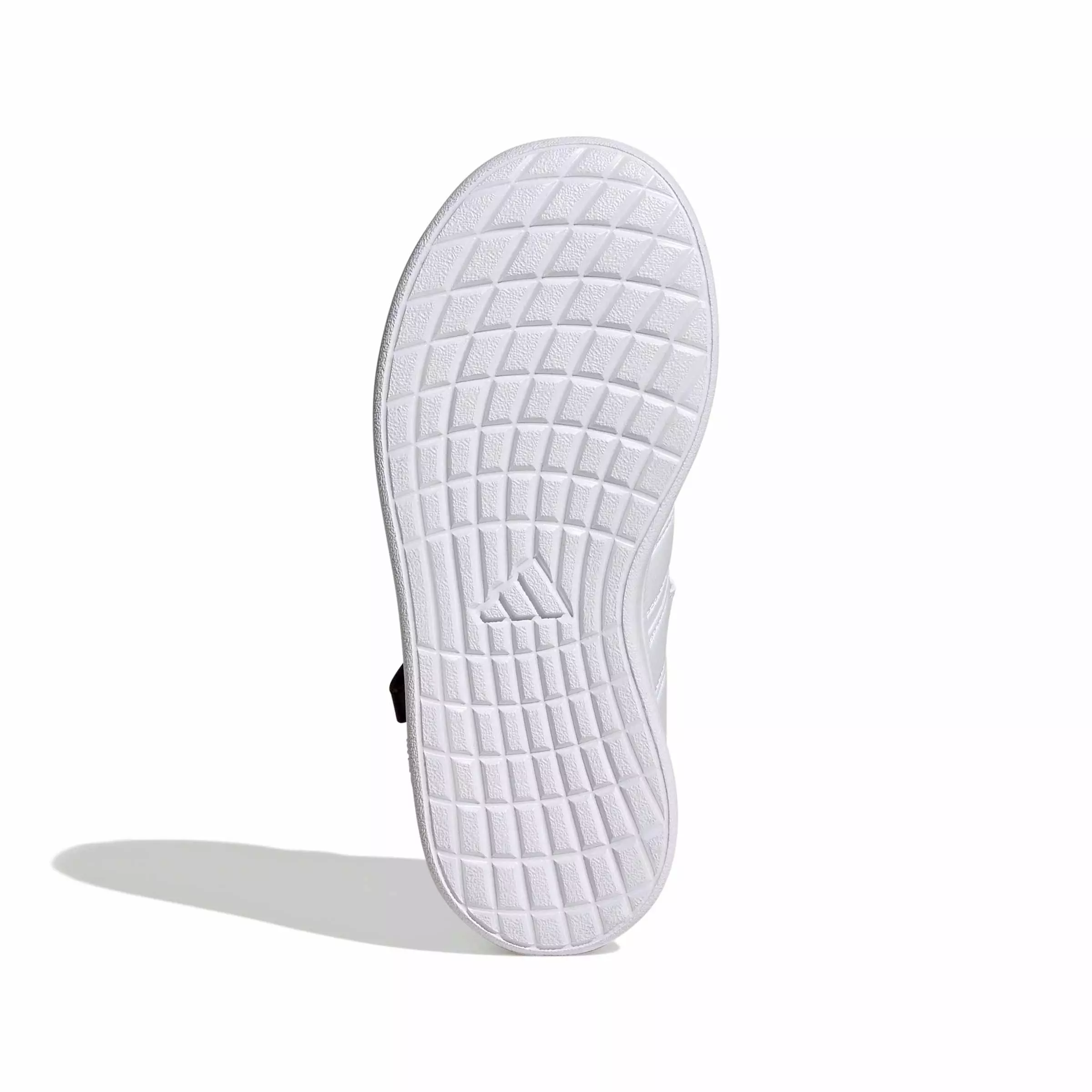 adidas Lightorama Court "Ftwr White/Lucid Pink/Silver Metallic" Preschool Girls' Shoe - WHITE/PINK/SILVER
