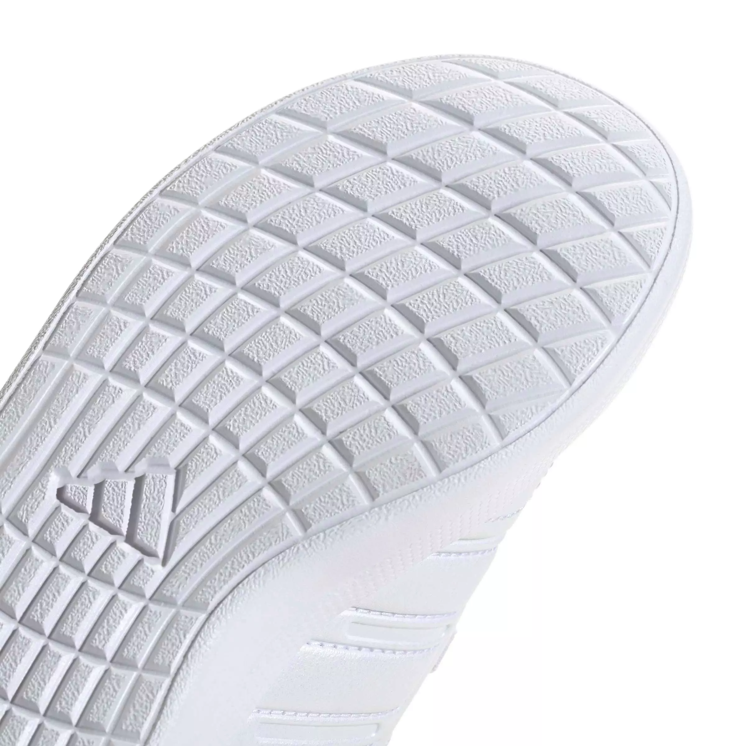 adidas Lightorama Court "Ftwr White/Lucid Pink/Silver Metallic" Preschool Girls' Shoe - WHITE/PINK/SILVER