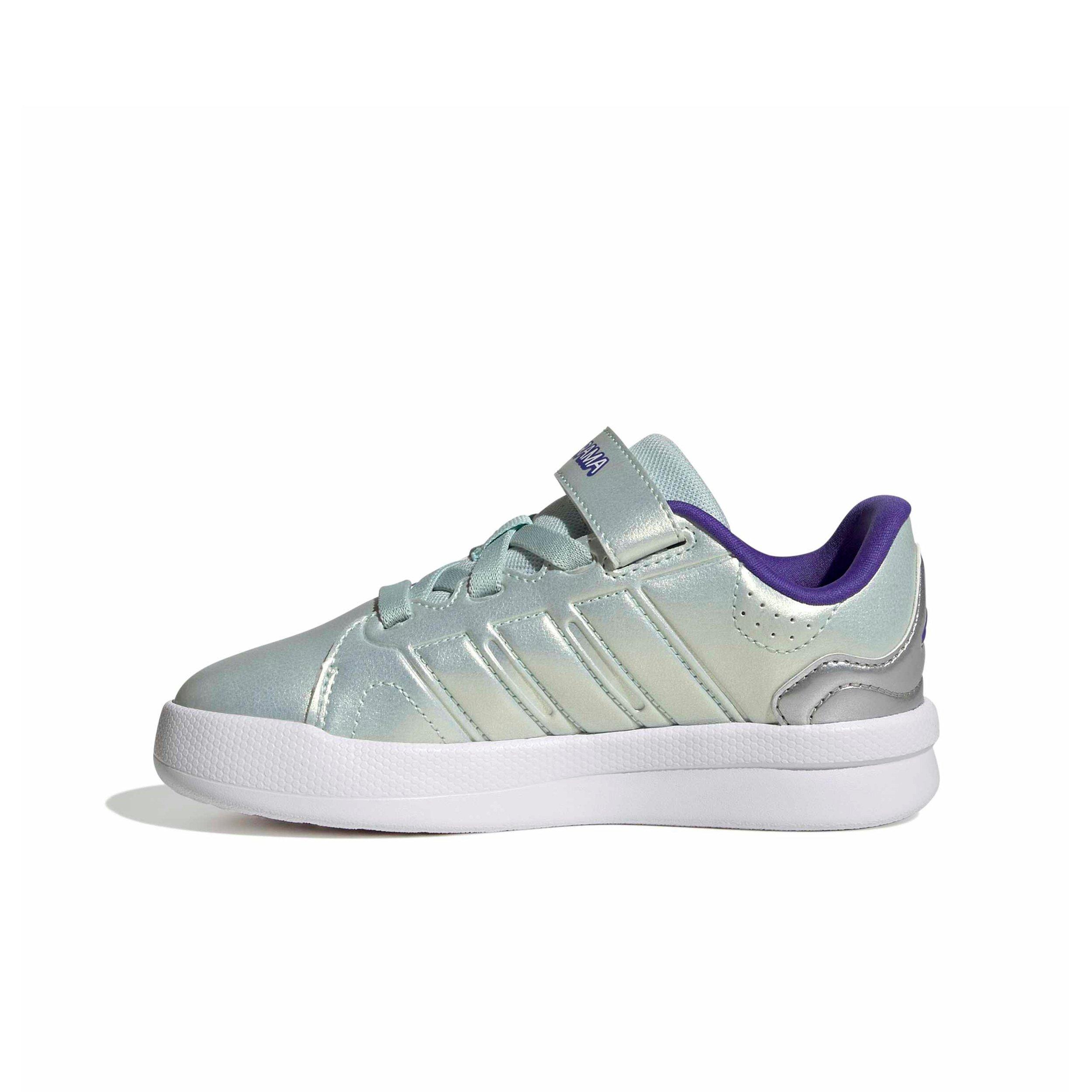 adidas Lightorama Court "Halo Mint/Solar Purple/Ice Lavender" Preschool Girls' Shoe - MINT/PURPLE/LAVENDER