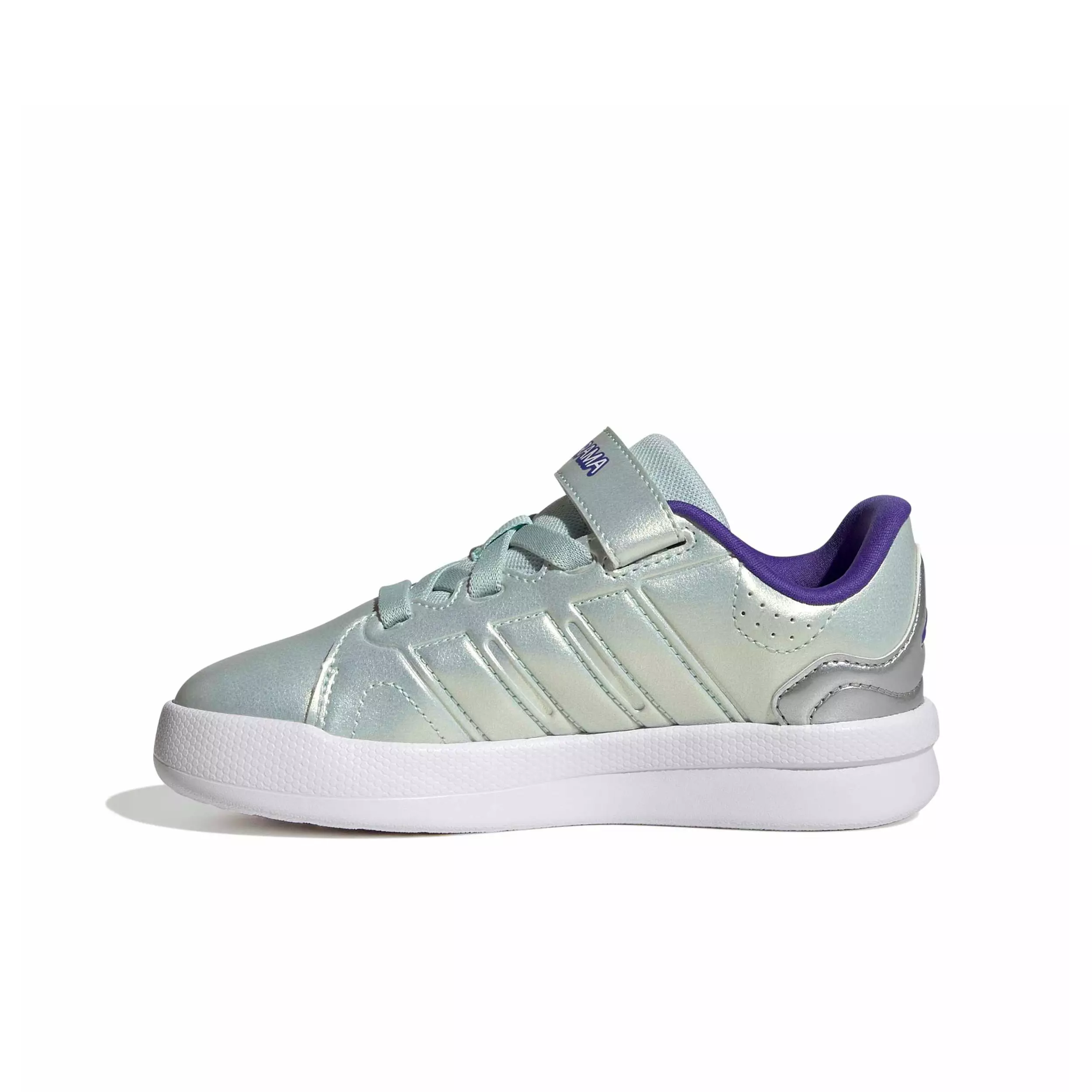 adidas Lightorama Court "Halo Mint/Solar Purple/Ice Lavender" Preschool Girls' Shoe - MINT/PURPLE/LAVENDER