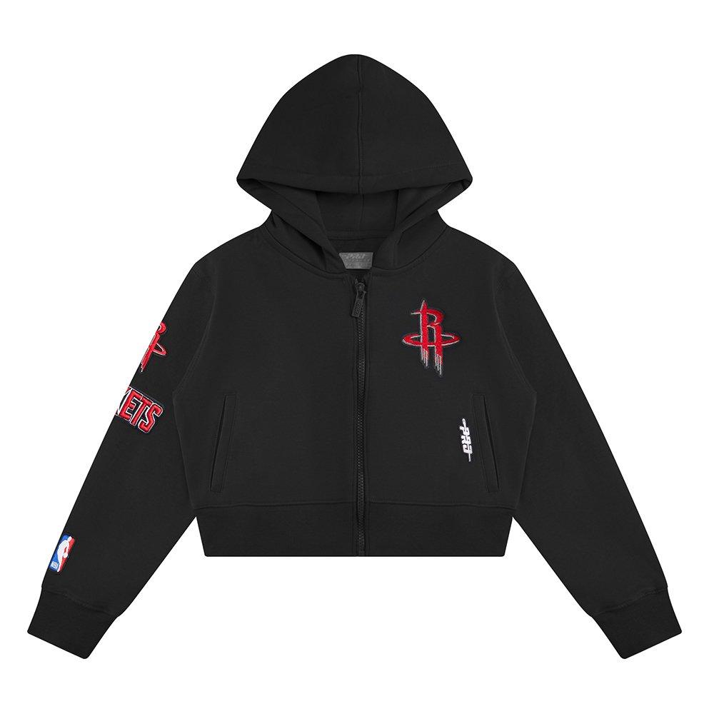 Pro Standard NBA Houston Rockets Classic Big Girls'​ Fleece Pullover Hoodie - Black - BLACK Thumbnail View 1