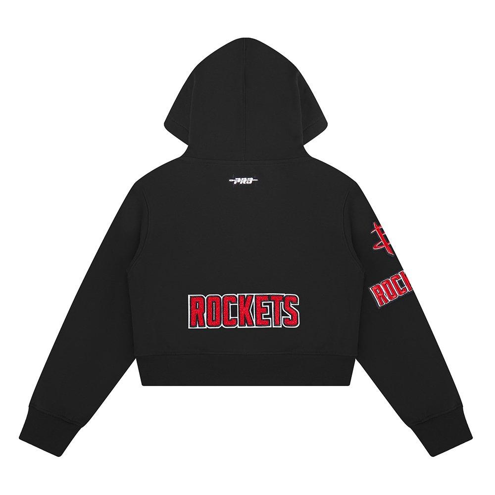 Pro Standard NBA Houston Rockets Classic Big Girls'​ Fleece Pullover Hoodie - Black - BLACK Thumbnail View 2